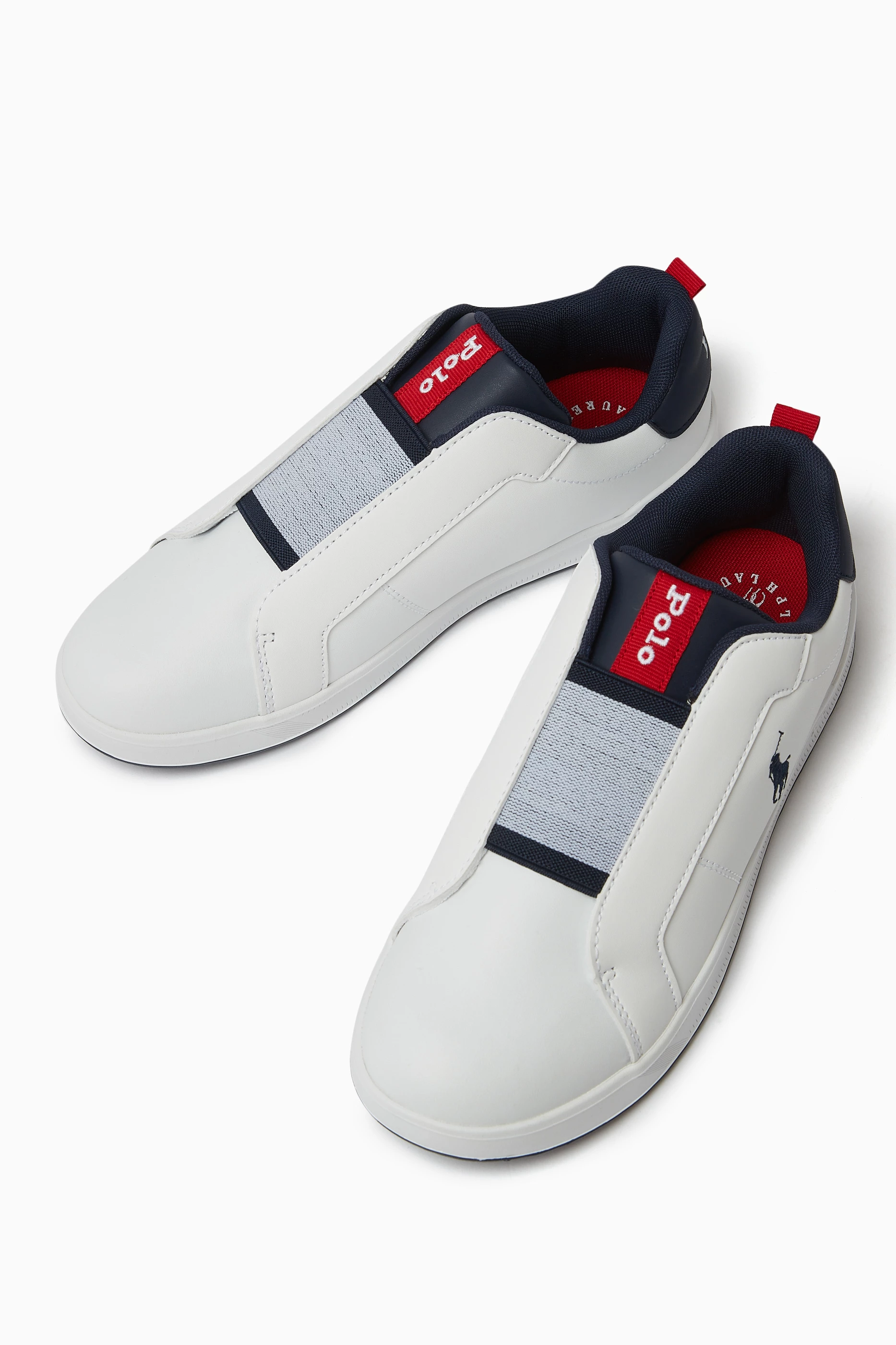 Ralph lauren leather slip ons online