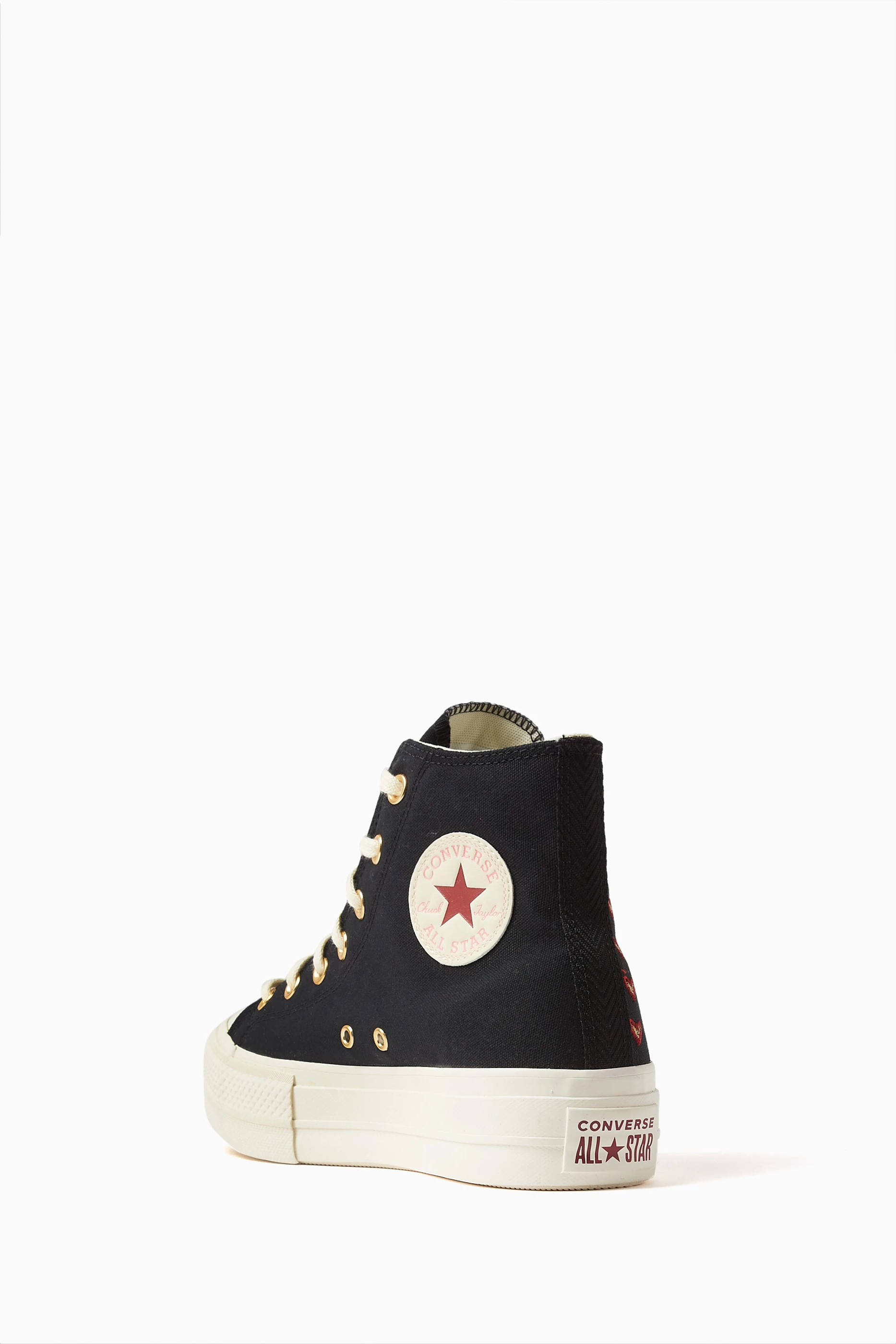 Buy Converse Black Chuck Taylor All Star Lift High top Sneakers in Canvas For Women Online Ounass UAE