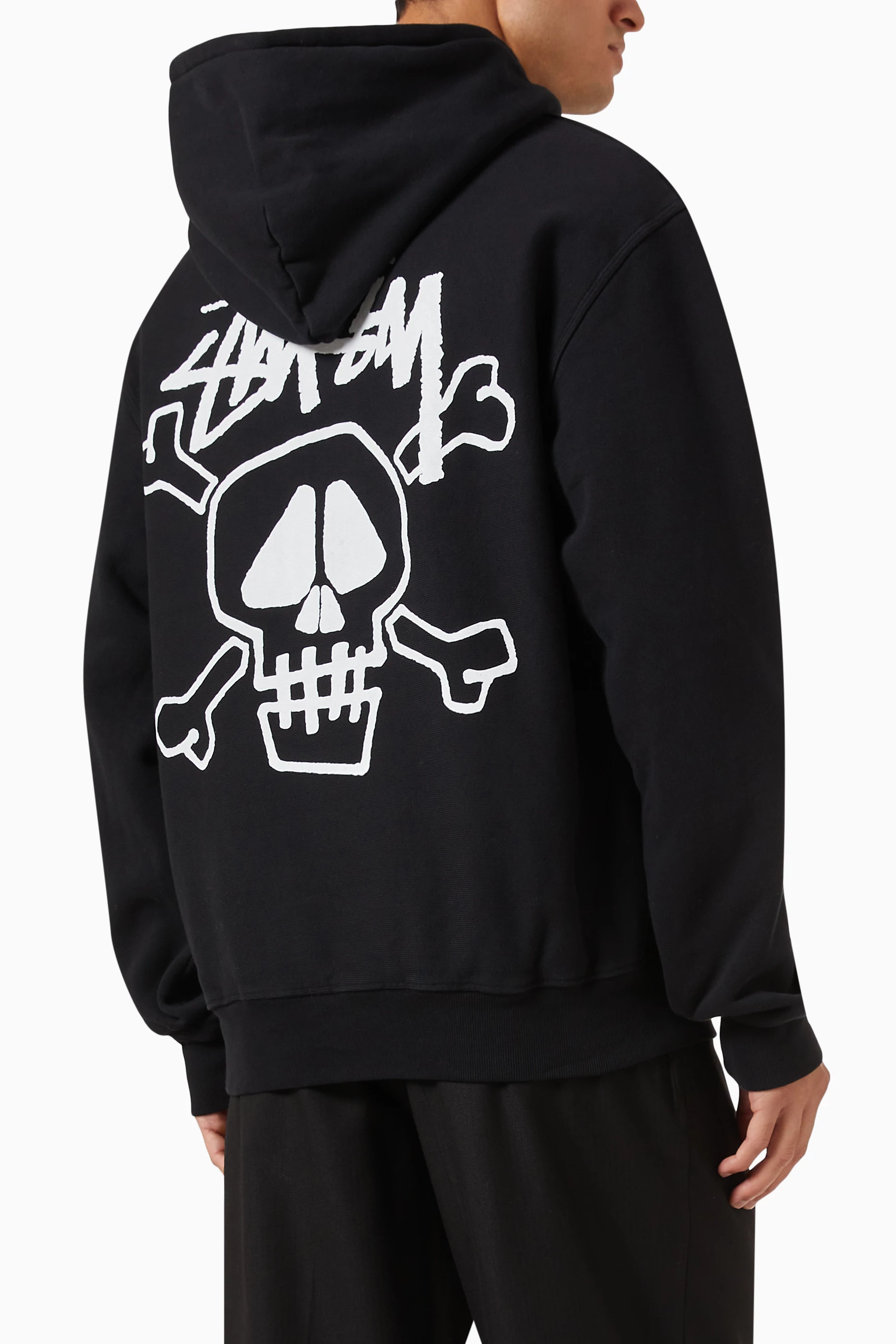Stussy skull hoodie top