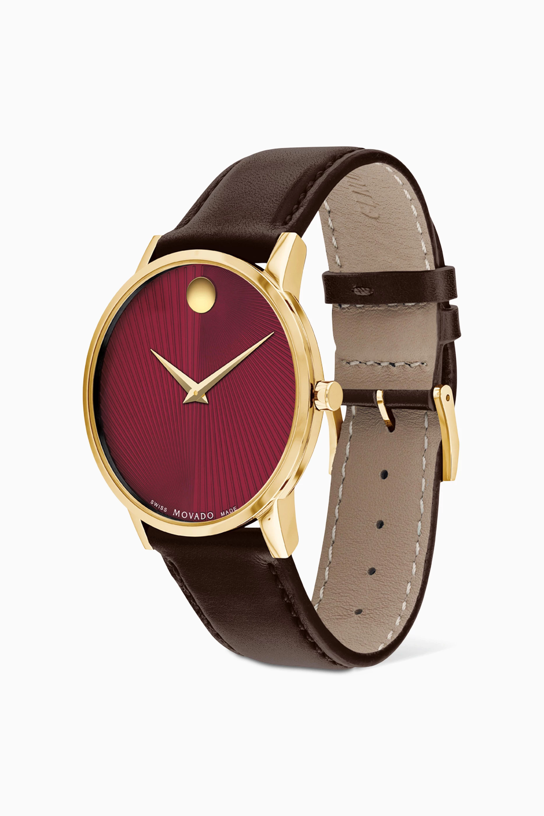 Movado red watch clearance