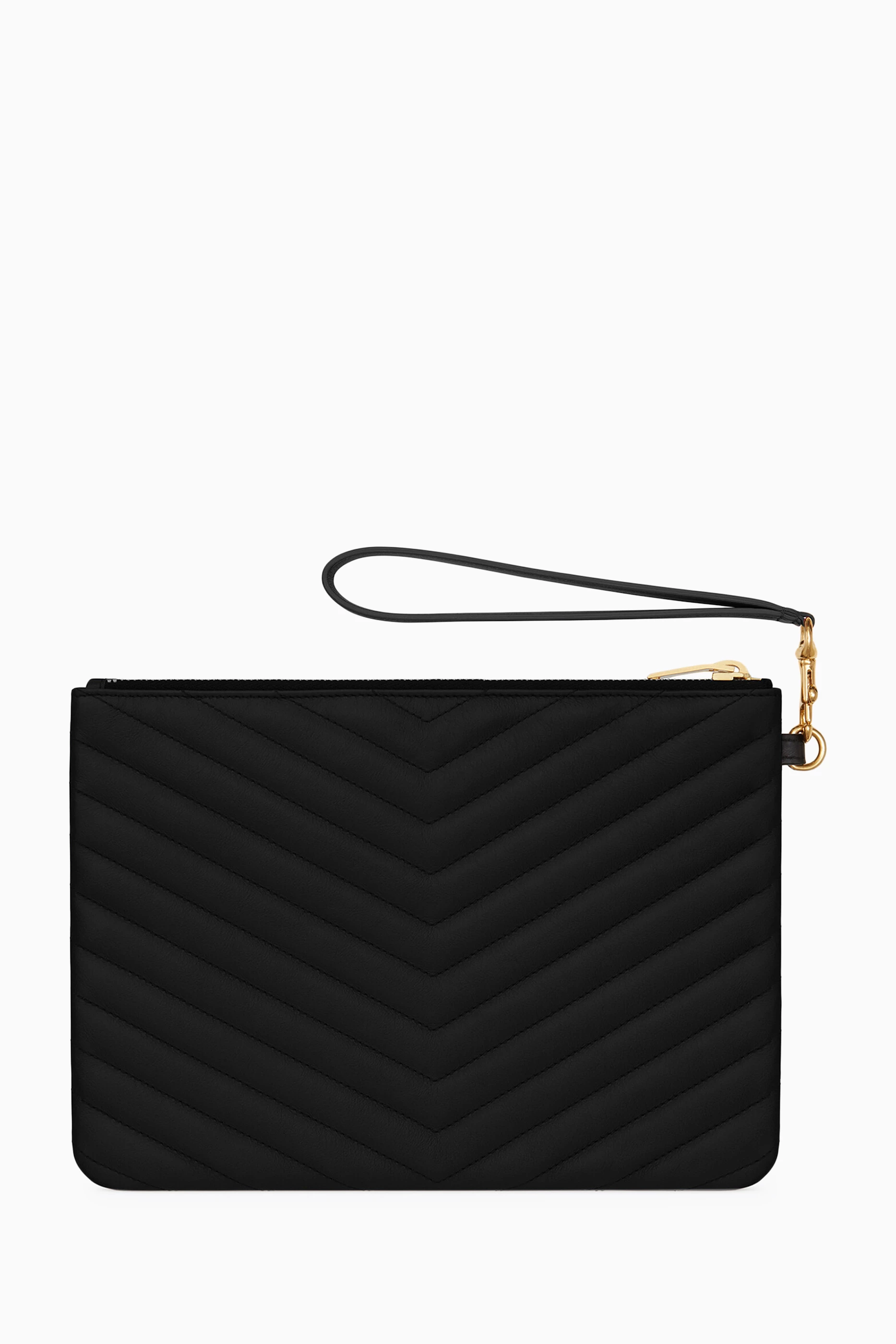 Monogram a5 pouch in matelassé leather 2025