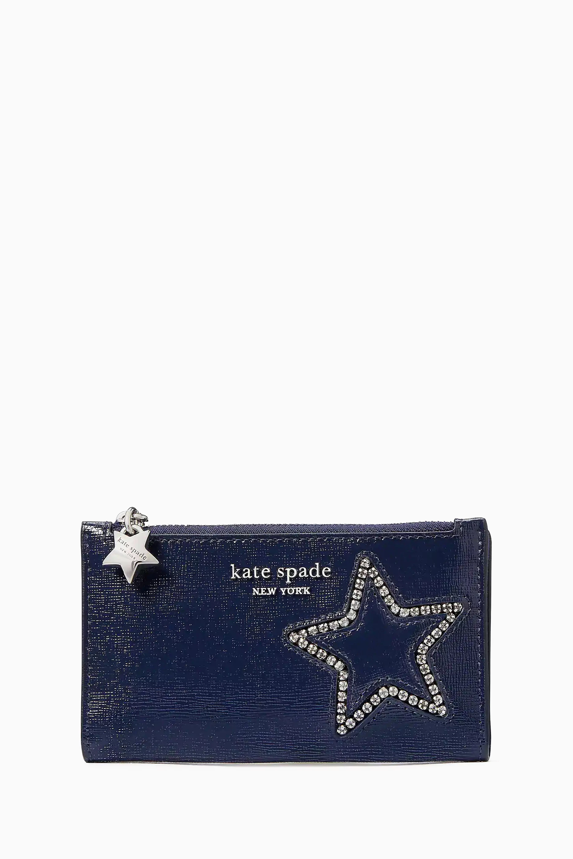 Navy kate spade wallet shop
