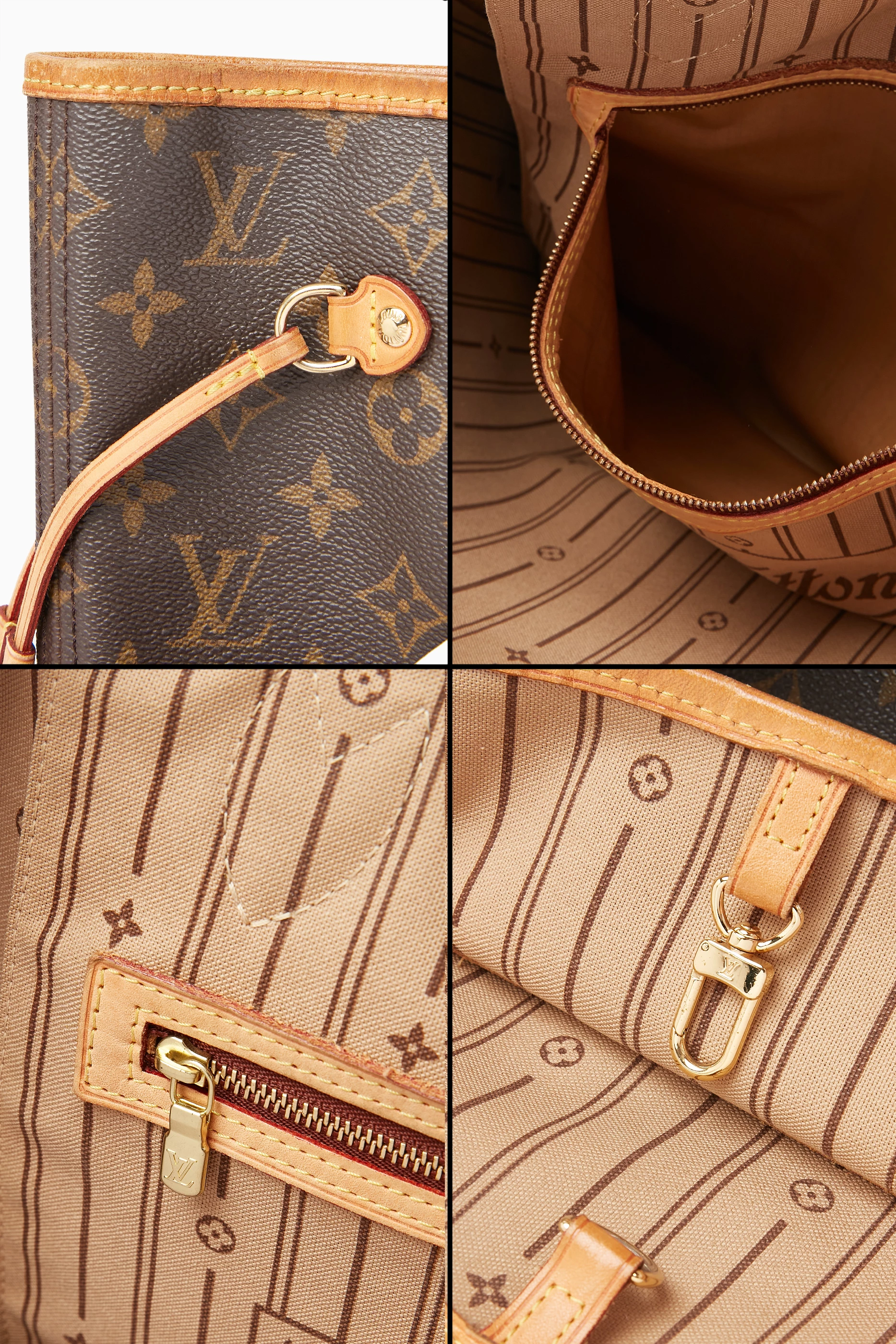 Buy Louis Vuitton Pre Loved Brown Neverfull MM Tote Bag in Monogram Canvas For Women Online Ounass UAE