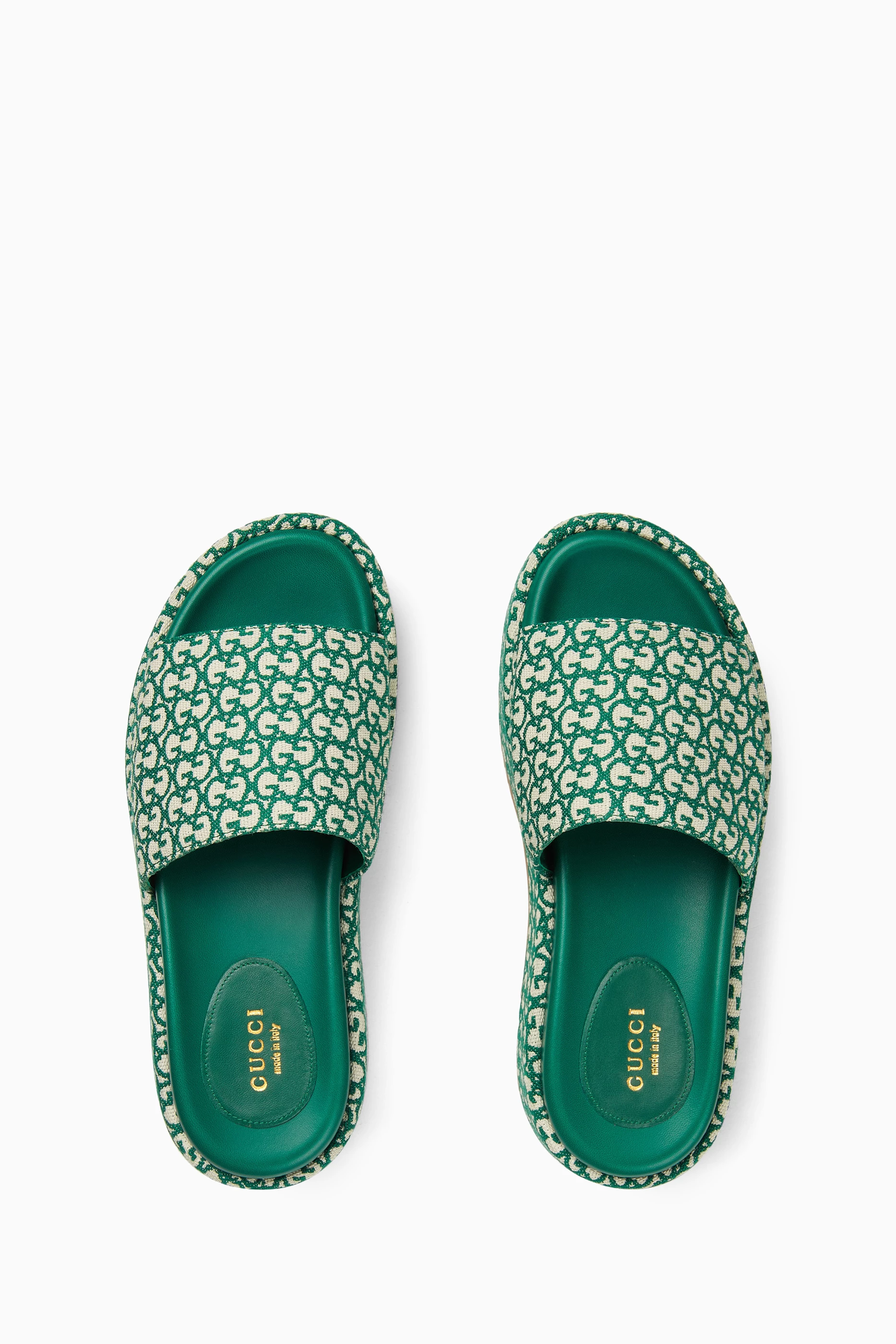 Gucci sandals green clearance
