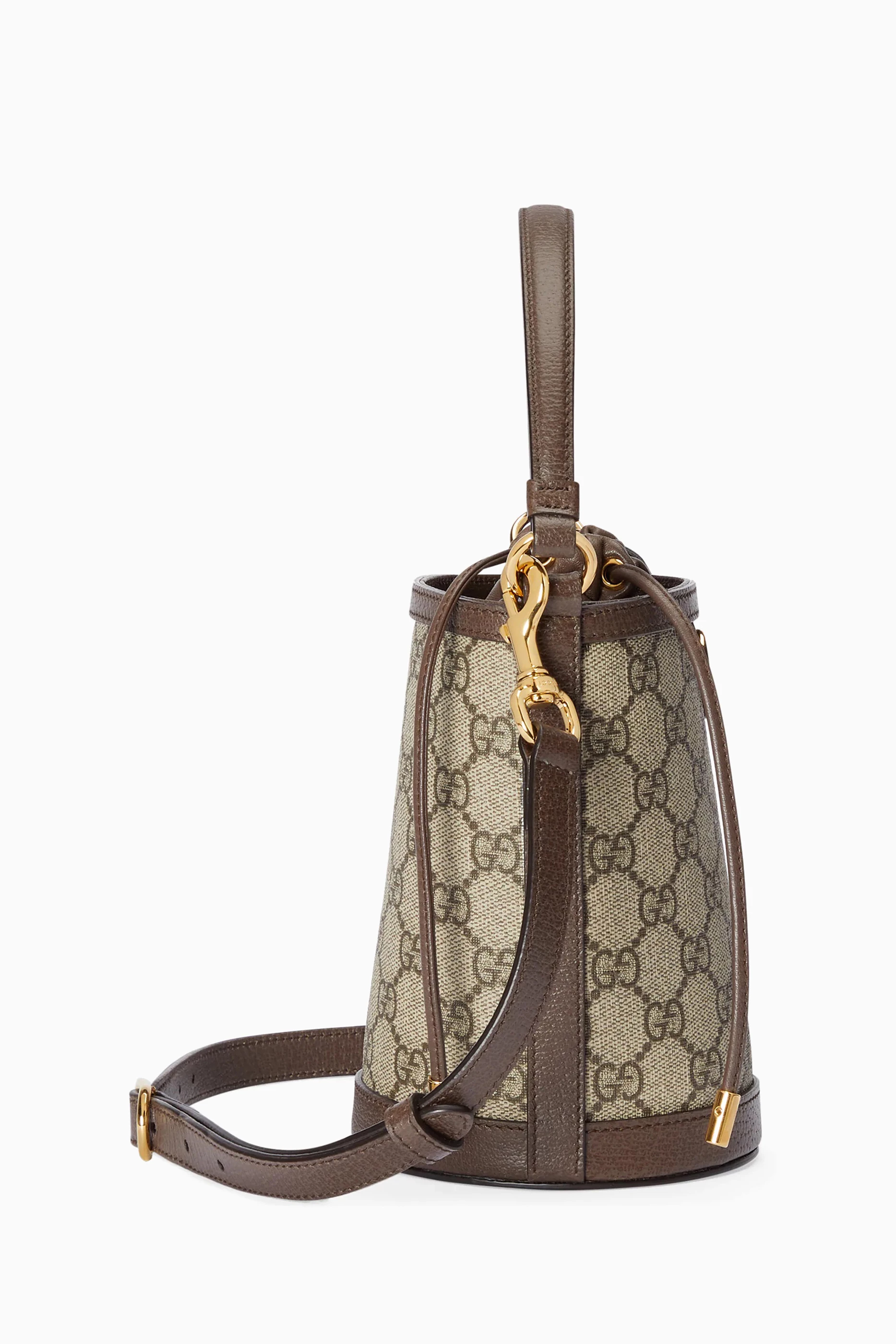 Buy Gucci Brown Mini Ophidia Bucket Bag in GG Supreme Canvas For Women Online Ounass UAE