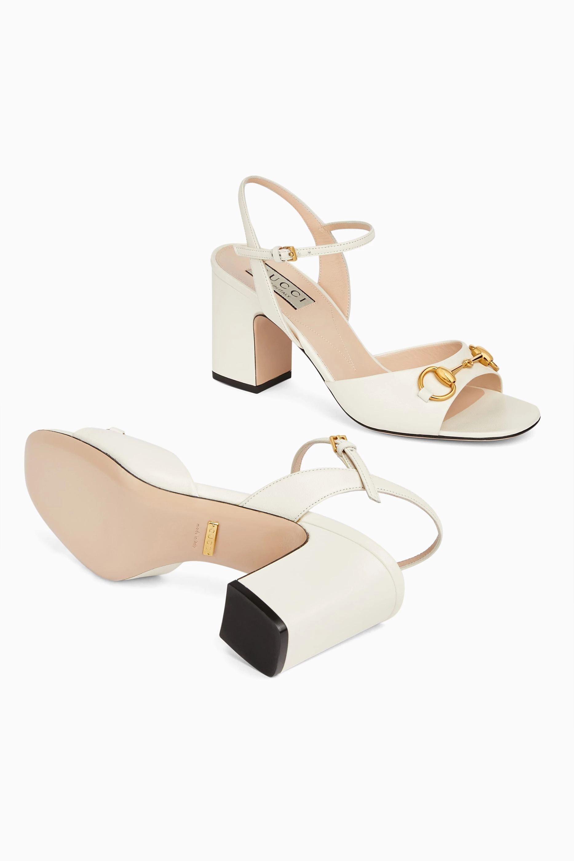 Gucci low heel sandals discount