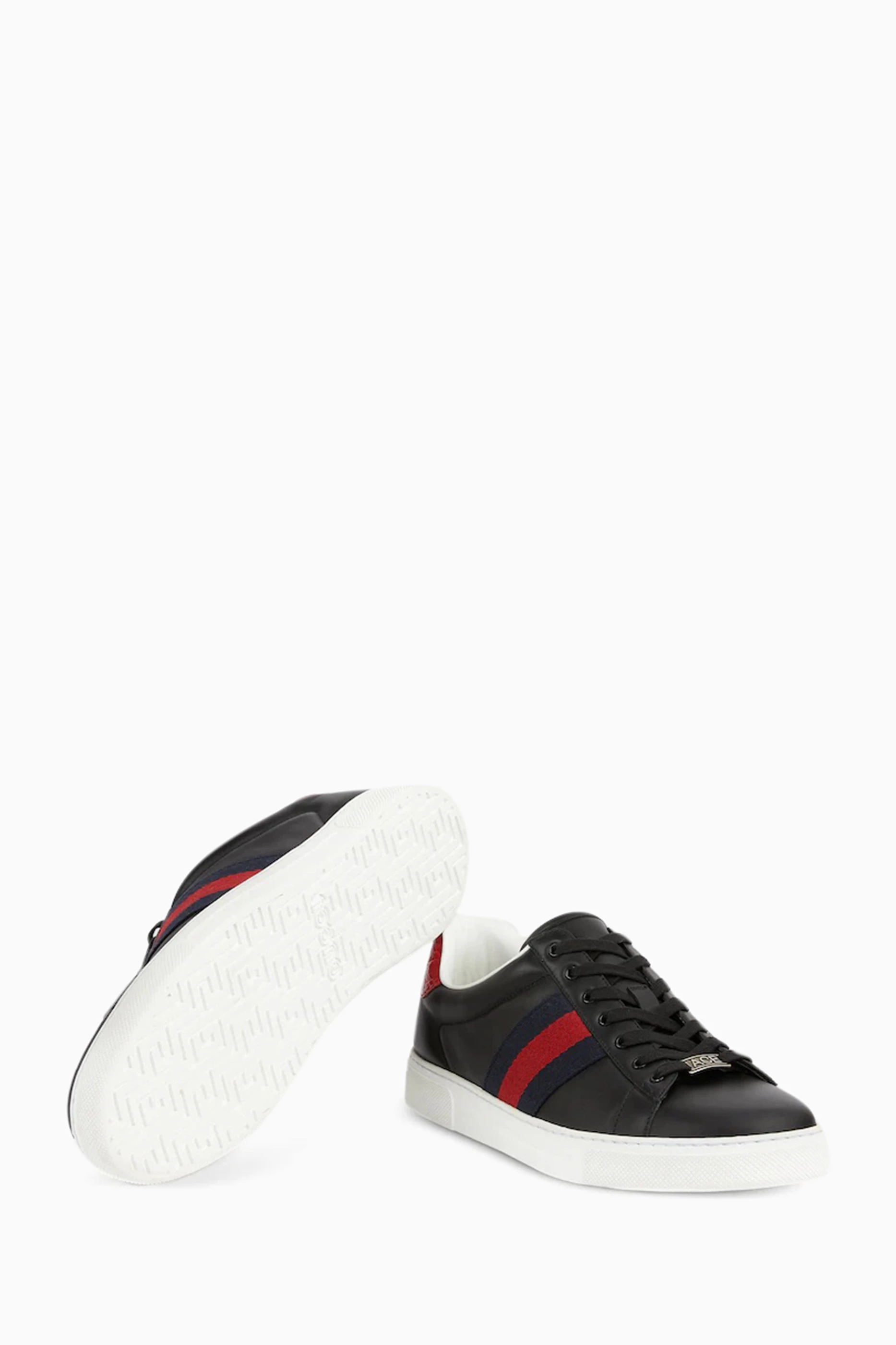 Buy Gucci Black Ace Sneakers in Leather For Men Online Ounass UAE