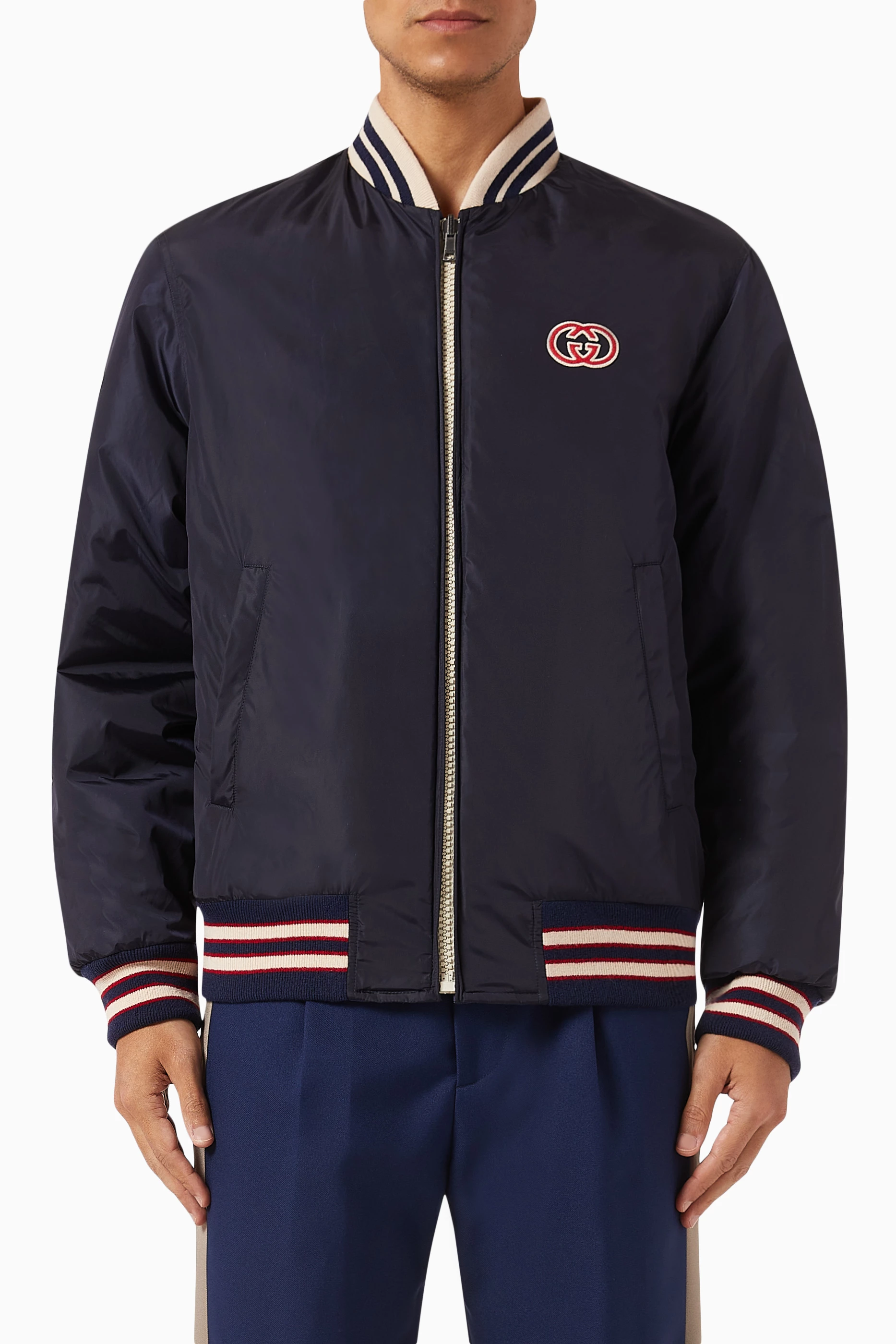 Gucci navy jacket shop
