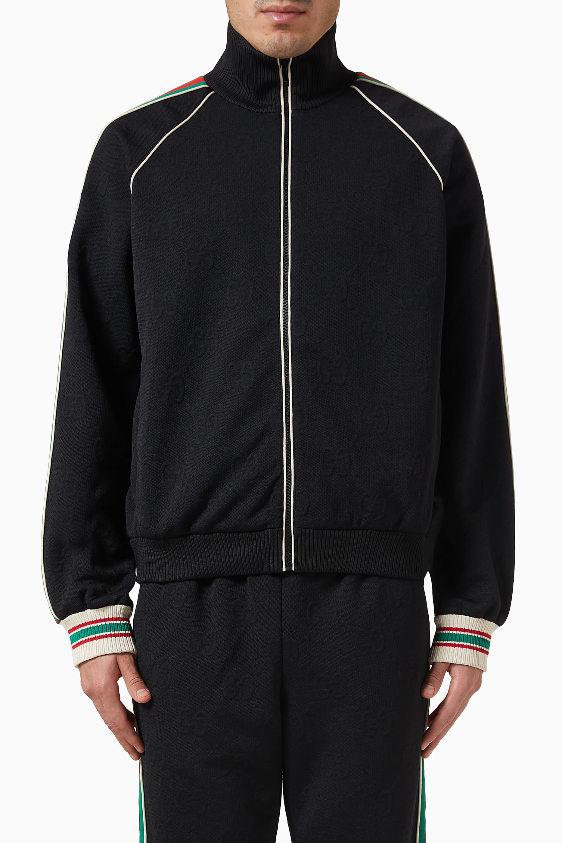 Gucci jacquard jacket black 2025