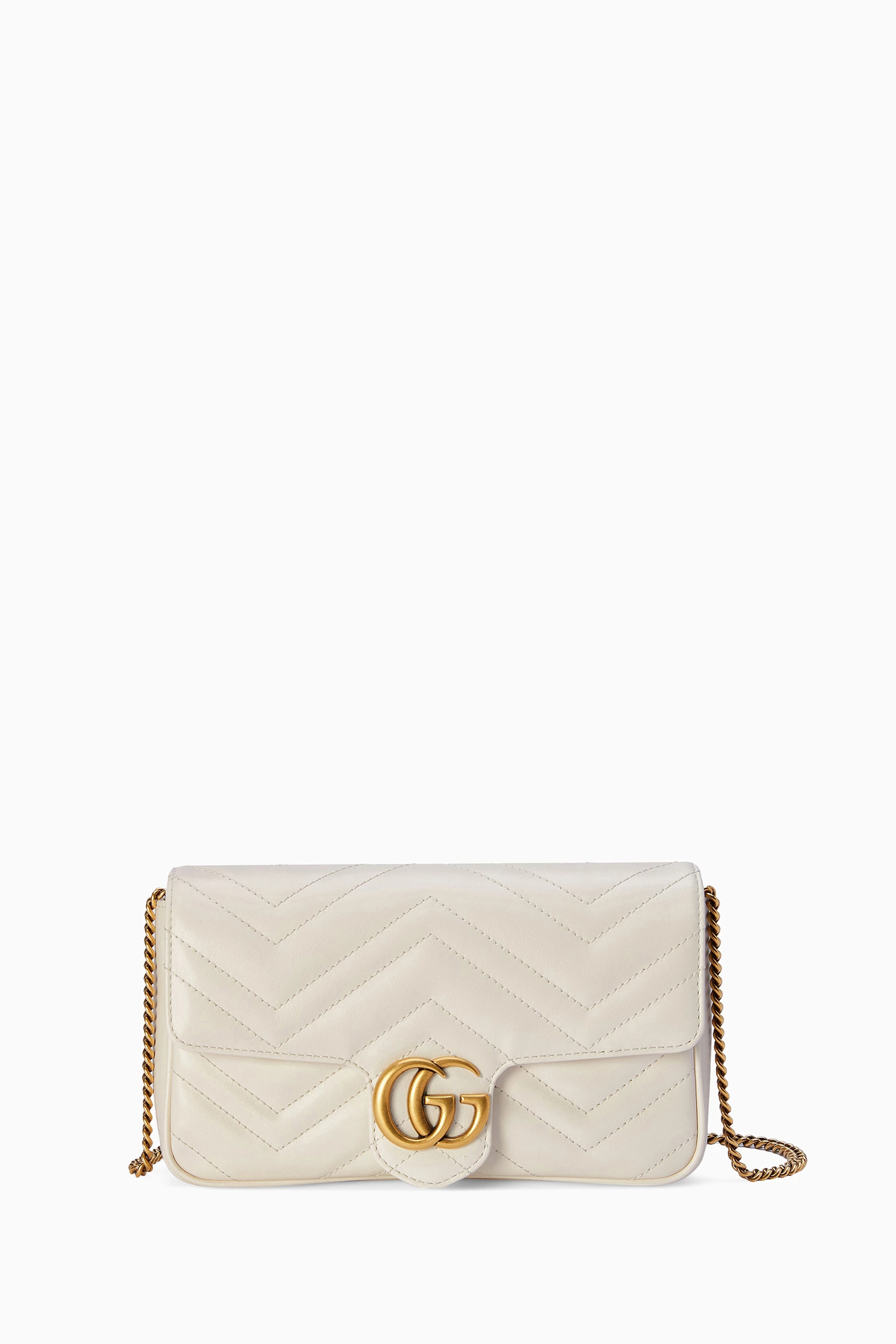 White gucci marmont mini 2025