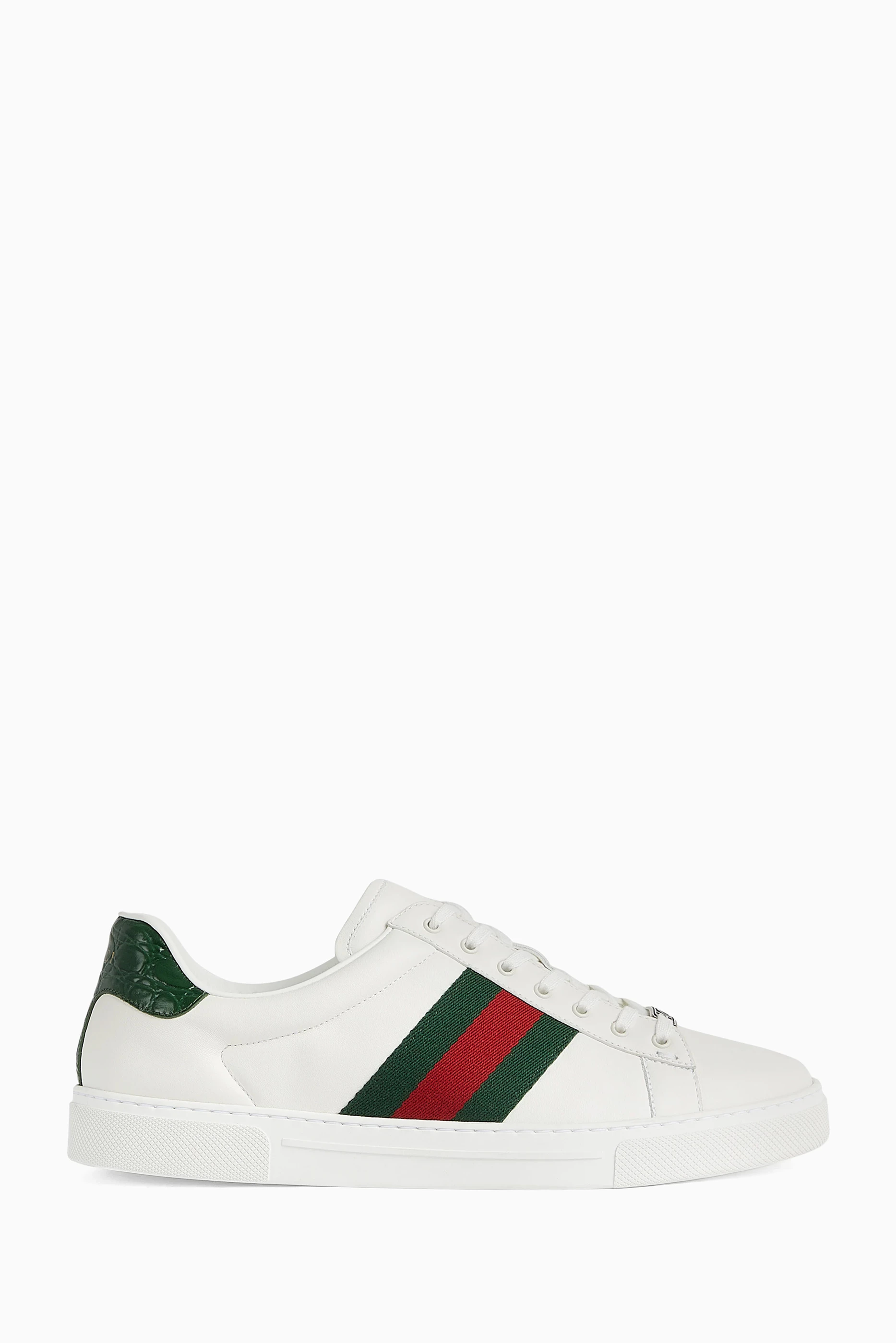Buy Gucci White Ace Sneakers in Leather For Men Online Ounass UAE