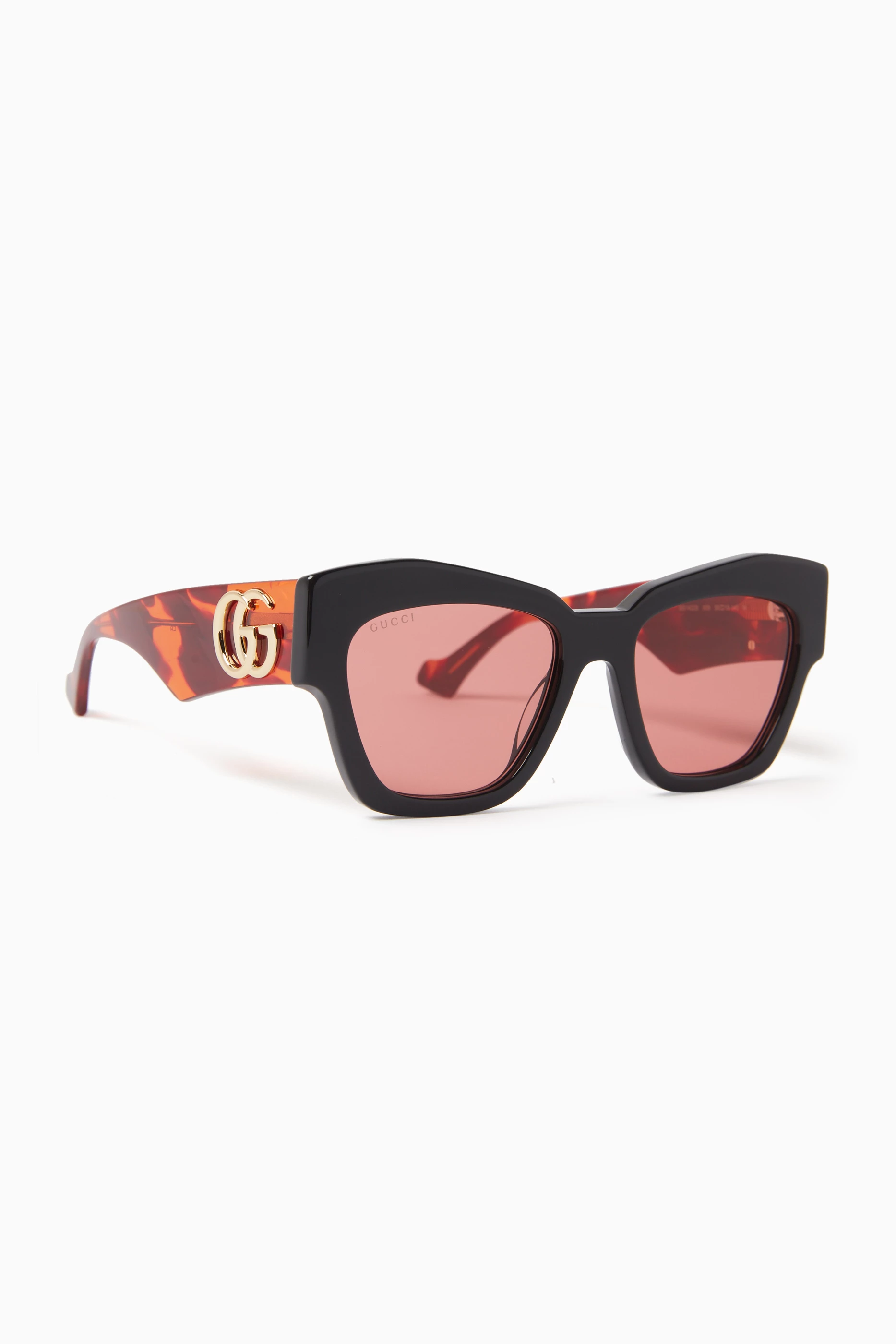 Buy Gucci Pink Square eye Sunglasses in Acetate For Women Online Ounass UAE