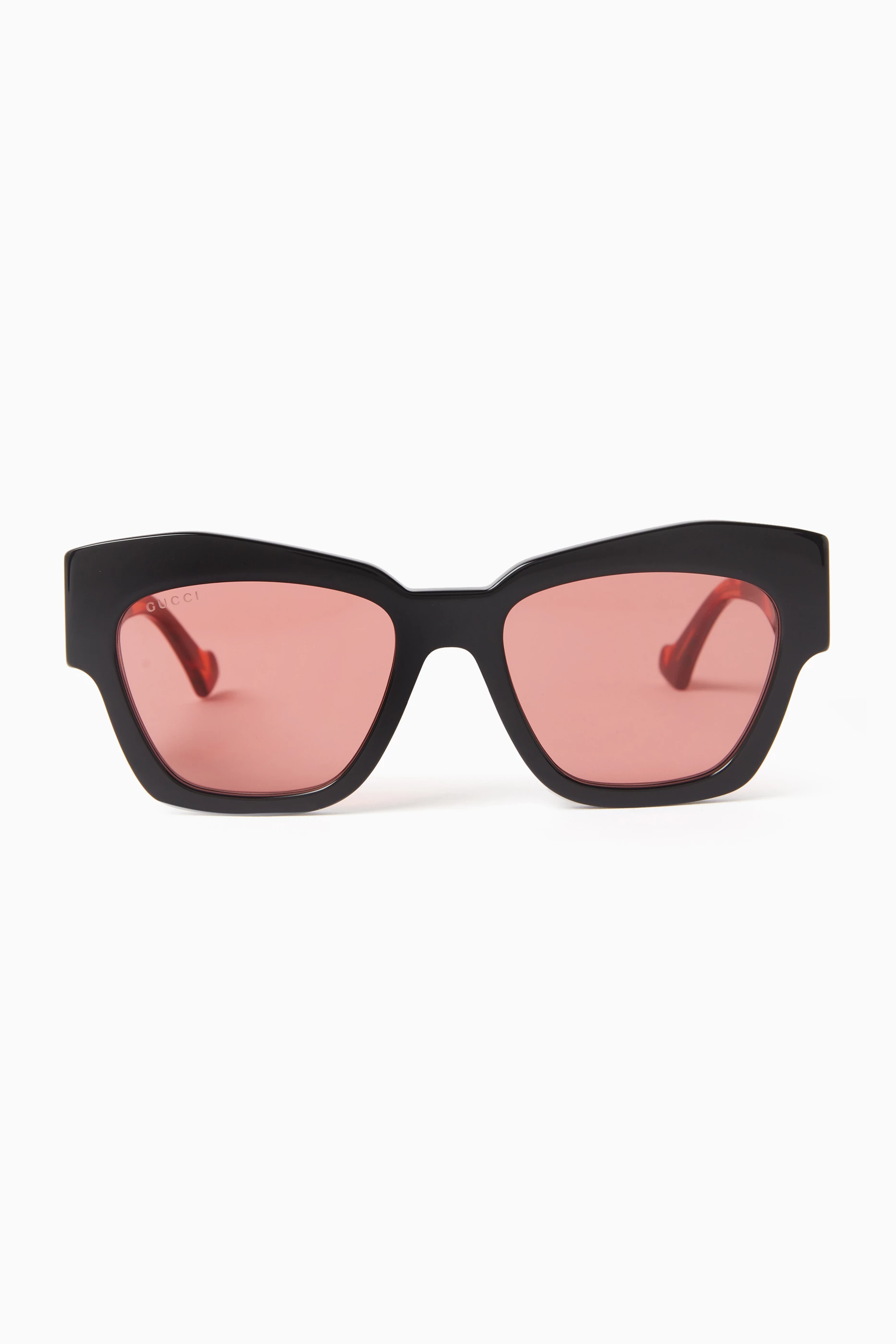 Buy Gucci Pink Square eye Sunglasses in Acetate For Women Online Ounass UAE