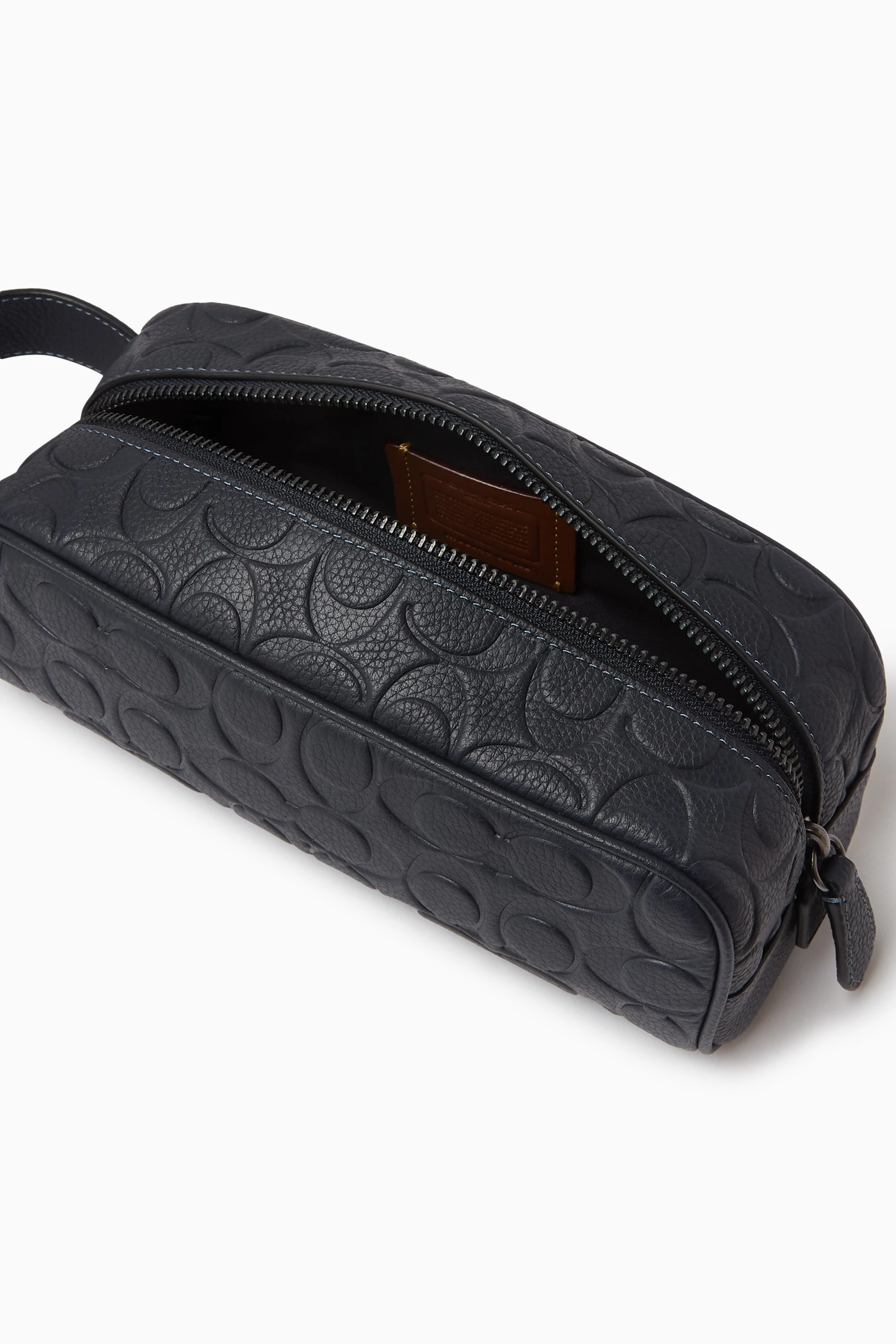 Buy Coach Blue Travel Kit in Signature Leather For Men Online Ounass UAE