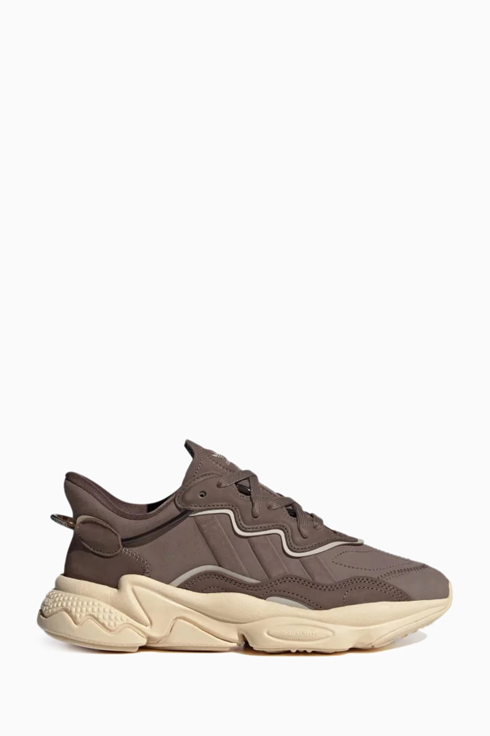 Buy adidas Brown Ozweego Sneakers in Leather For Women Online