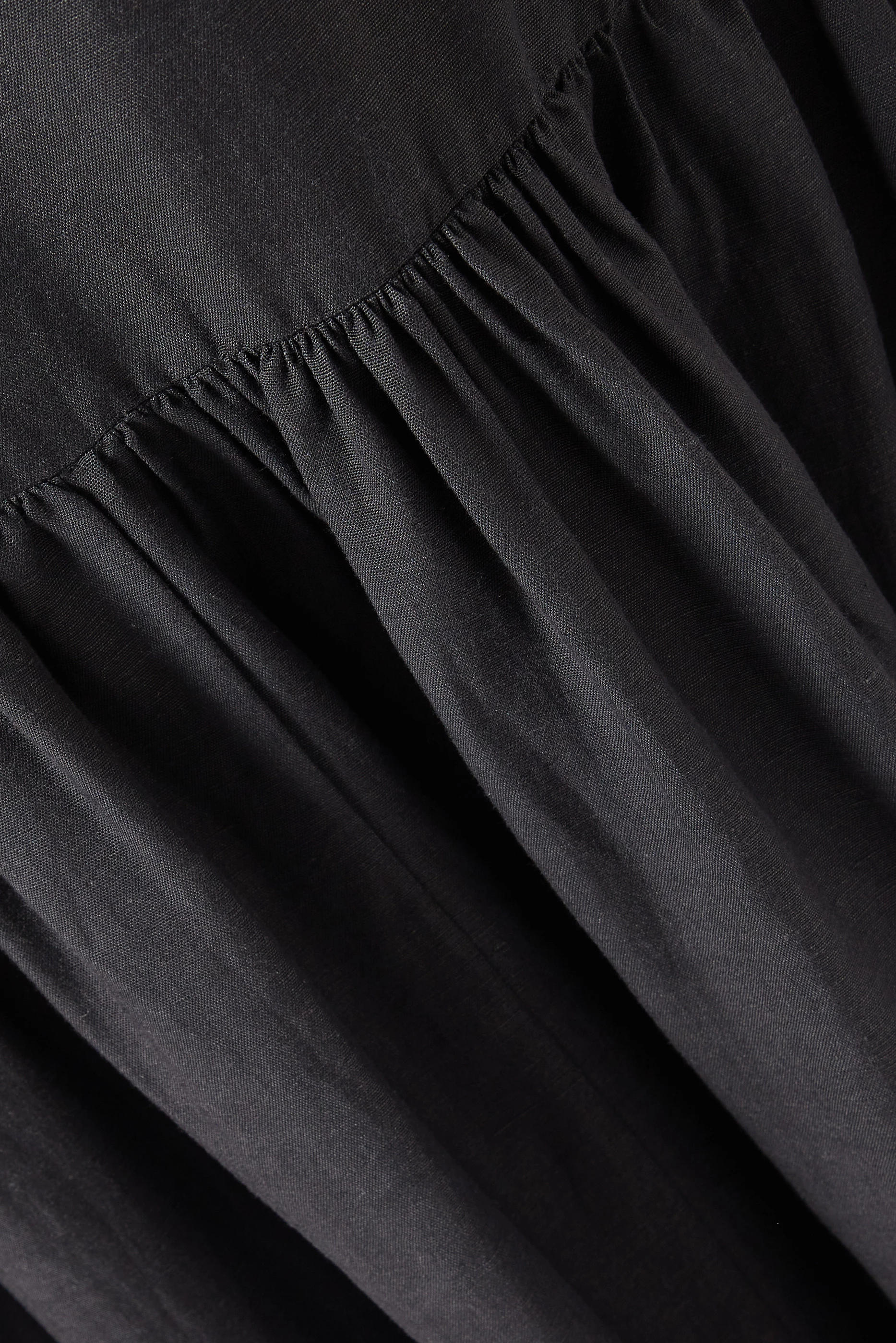 Buy Posse Black Elise Tiered Maxi Dress in Linen-blend For Women Online |  Ounass UAE