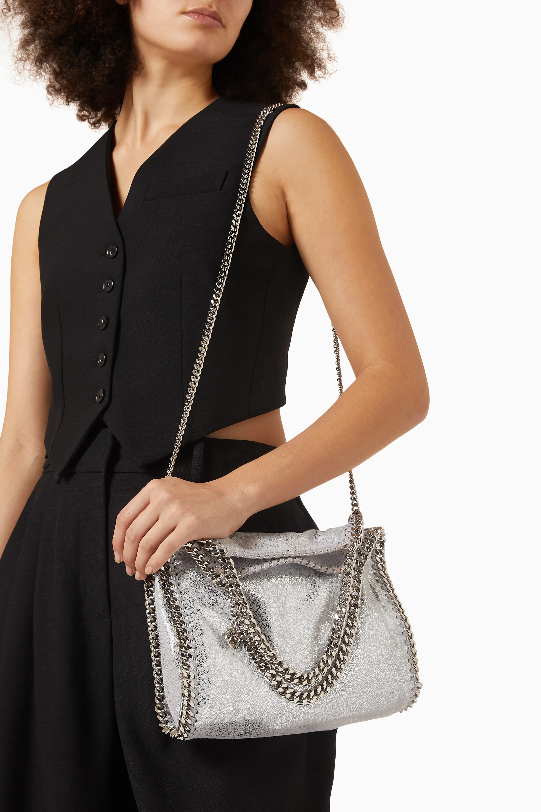 Stella mccartney falabella shaggy deer small tote cheap