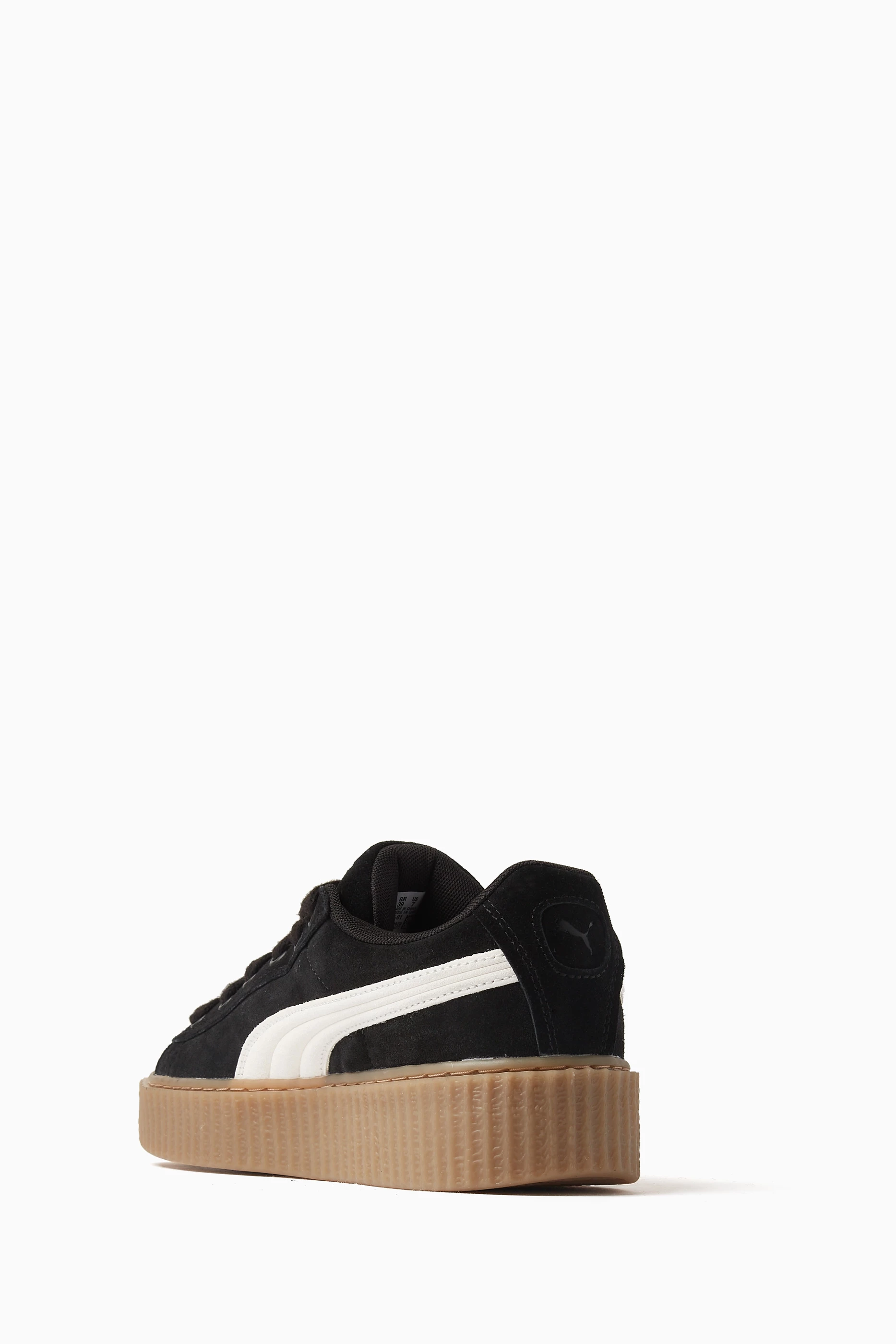 Suede pumas creepers top