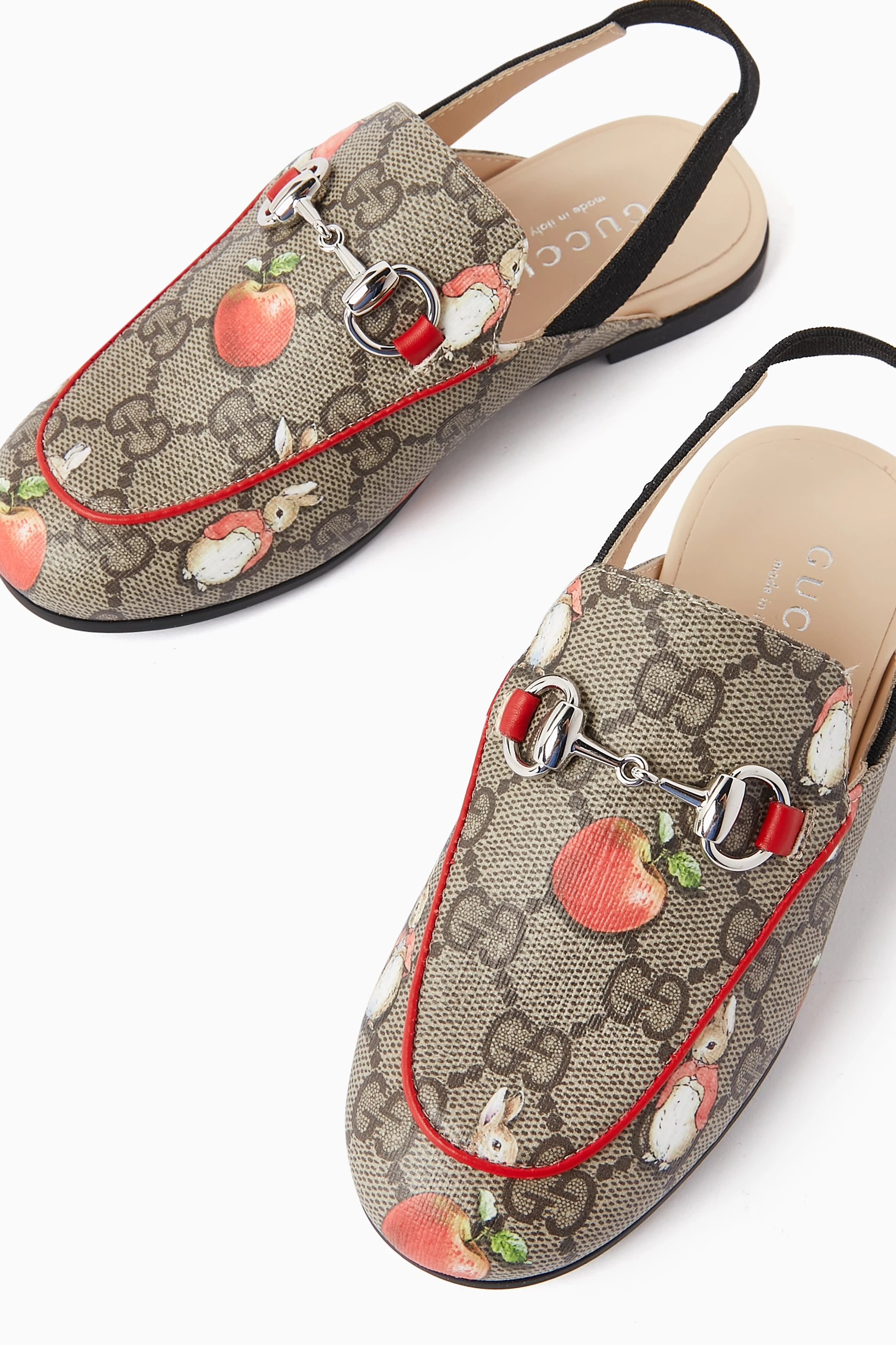 Buy Gucci Multicolour X Peter Rabbit Princetown Slipper in Canvas For Kids Online Ounass UAE