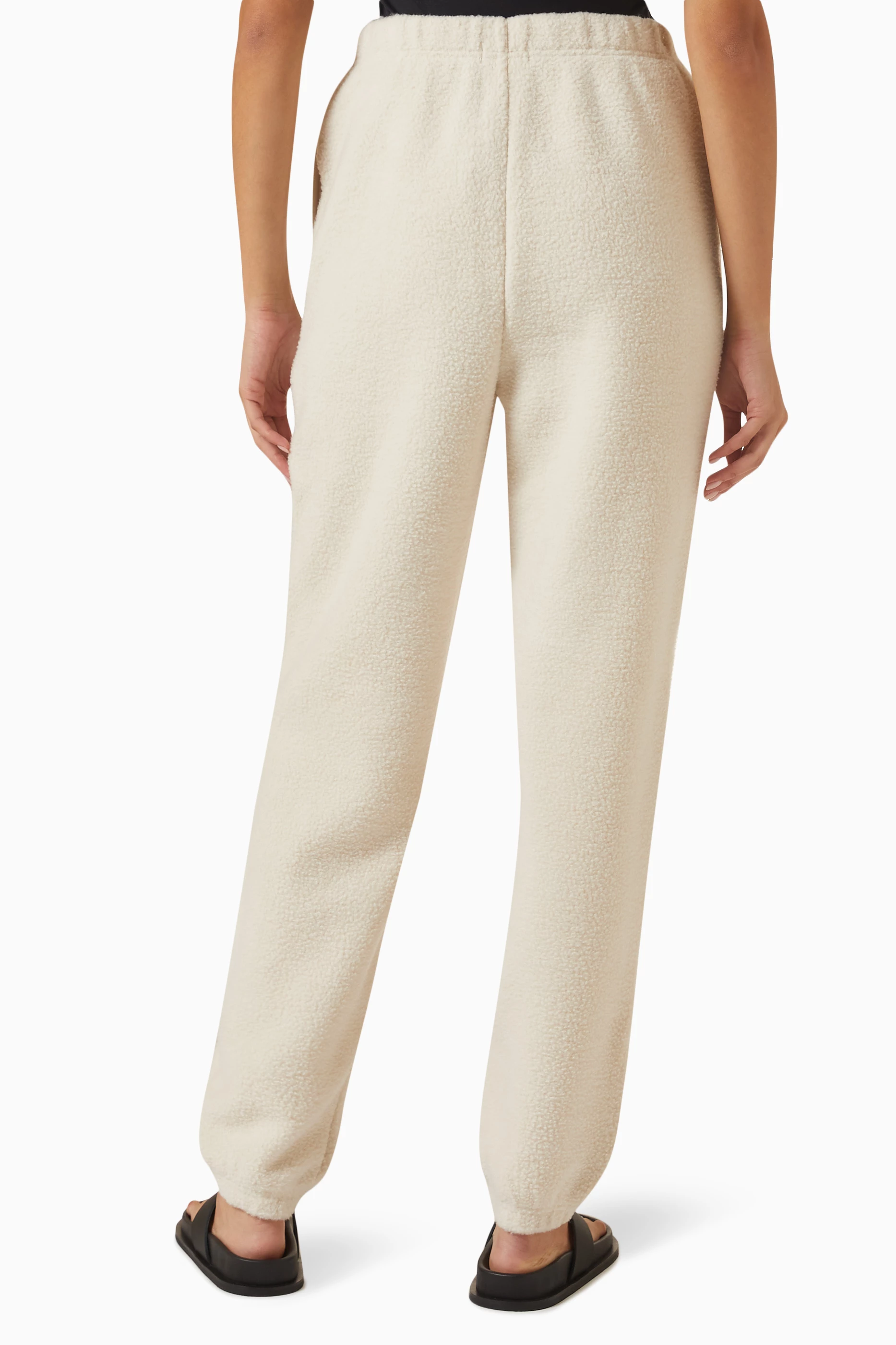 Buy Good American Neutral Boyfriend Sweatpants in Sherpa For Women Online Ounass UAE