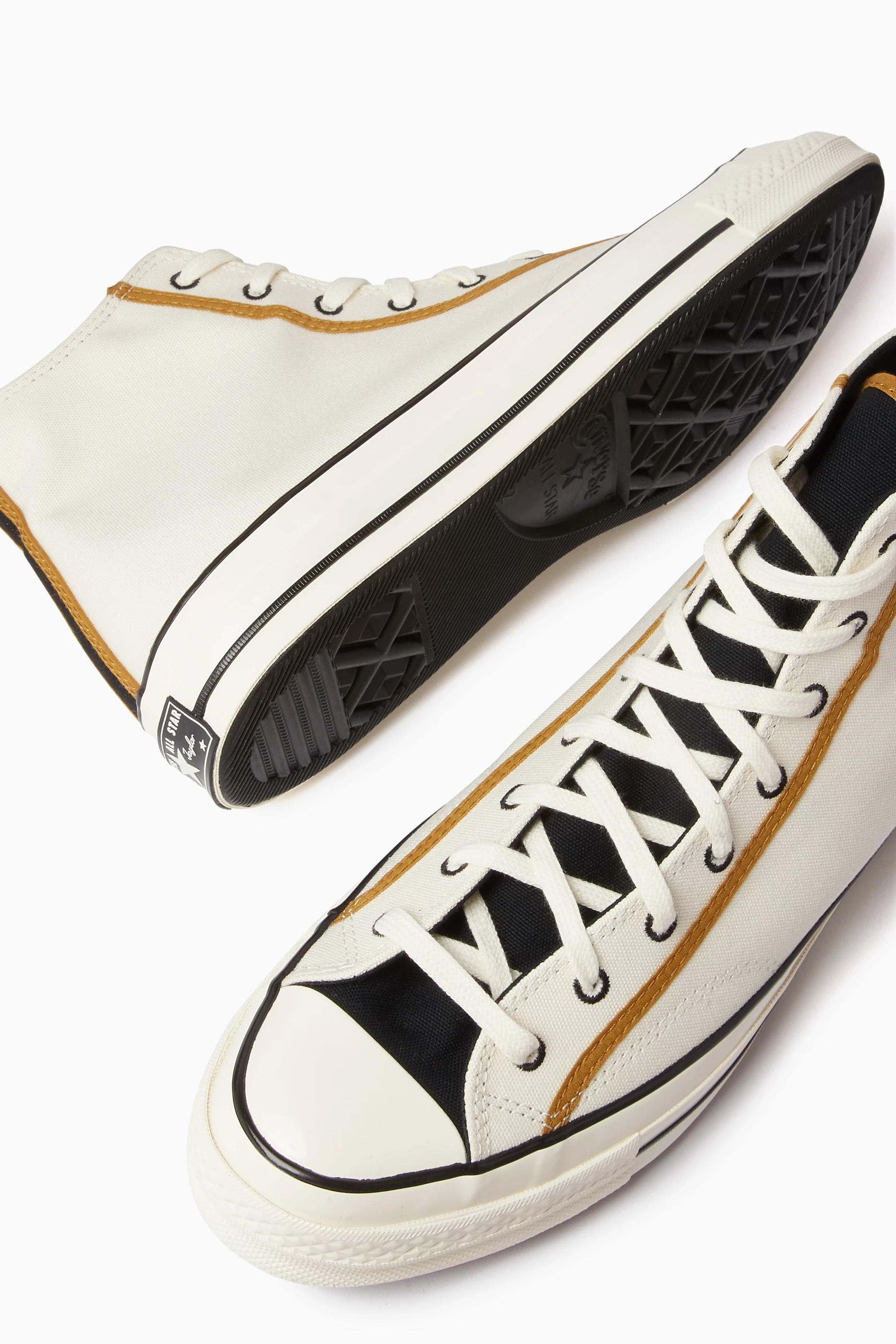 Buy Converse Neutral Chuck 70 High top Sneakers in Canvas For Men Online Ounass UAE