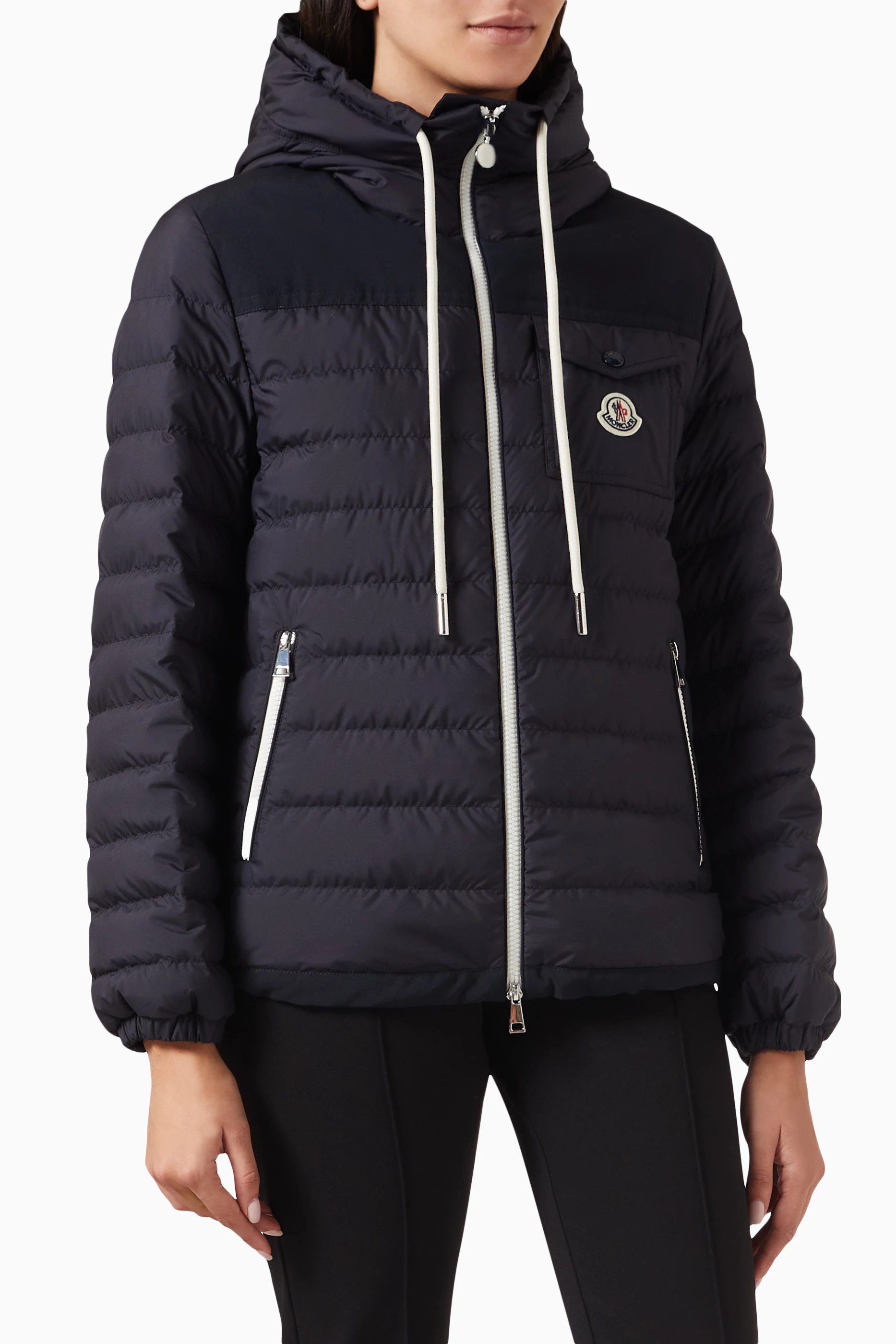Buy Moncler Blue Acamante Quilted Jacket For Women Online Ounass UAE