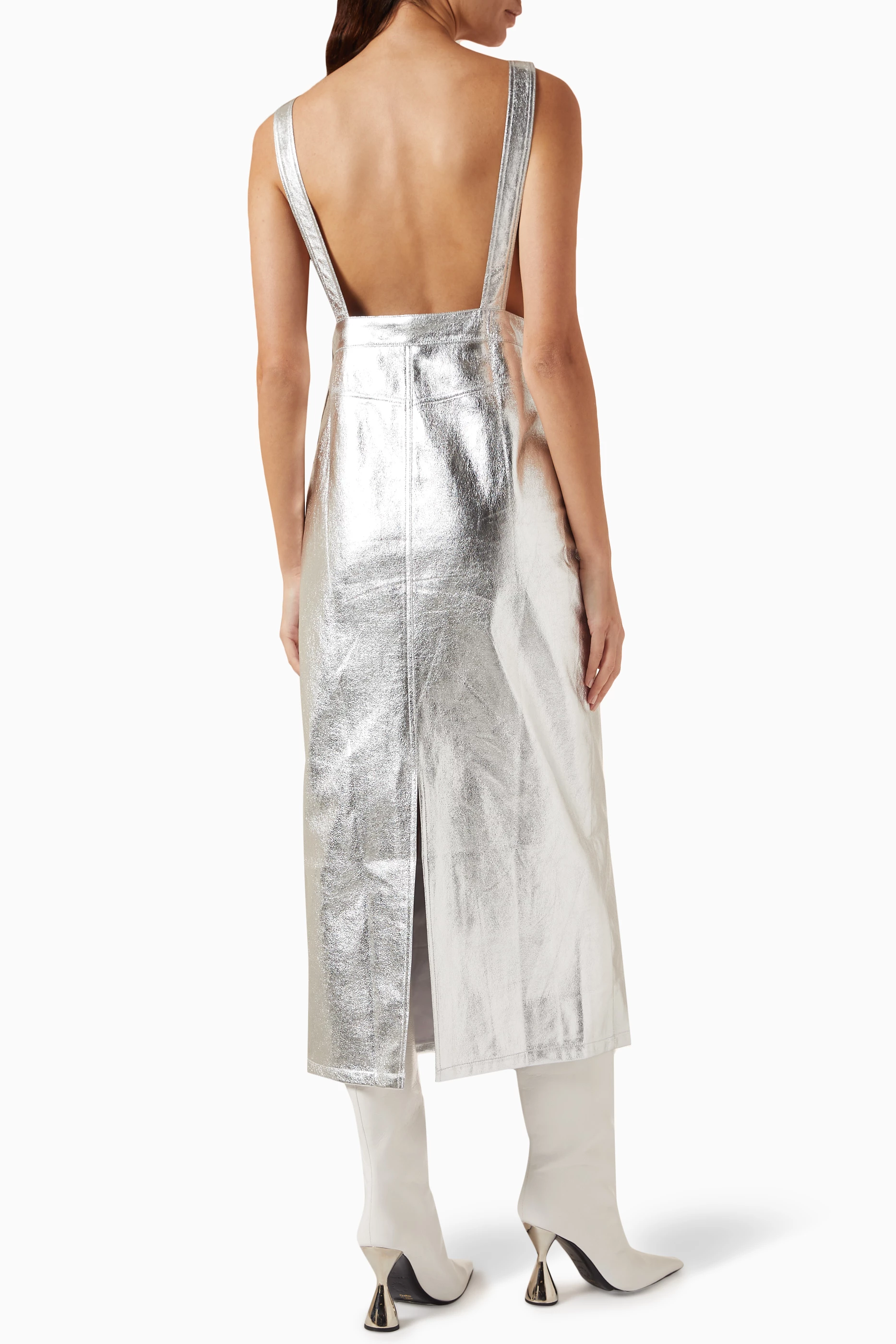 Viscose pinafore dress 2025