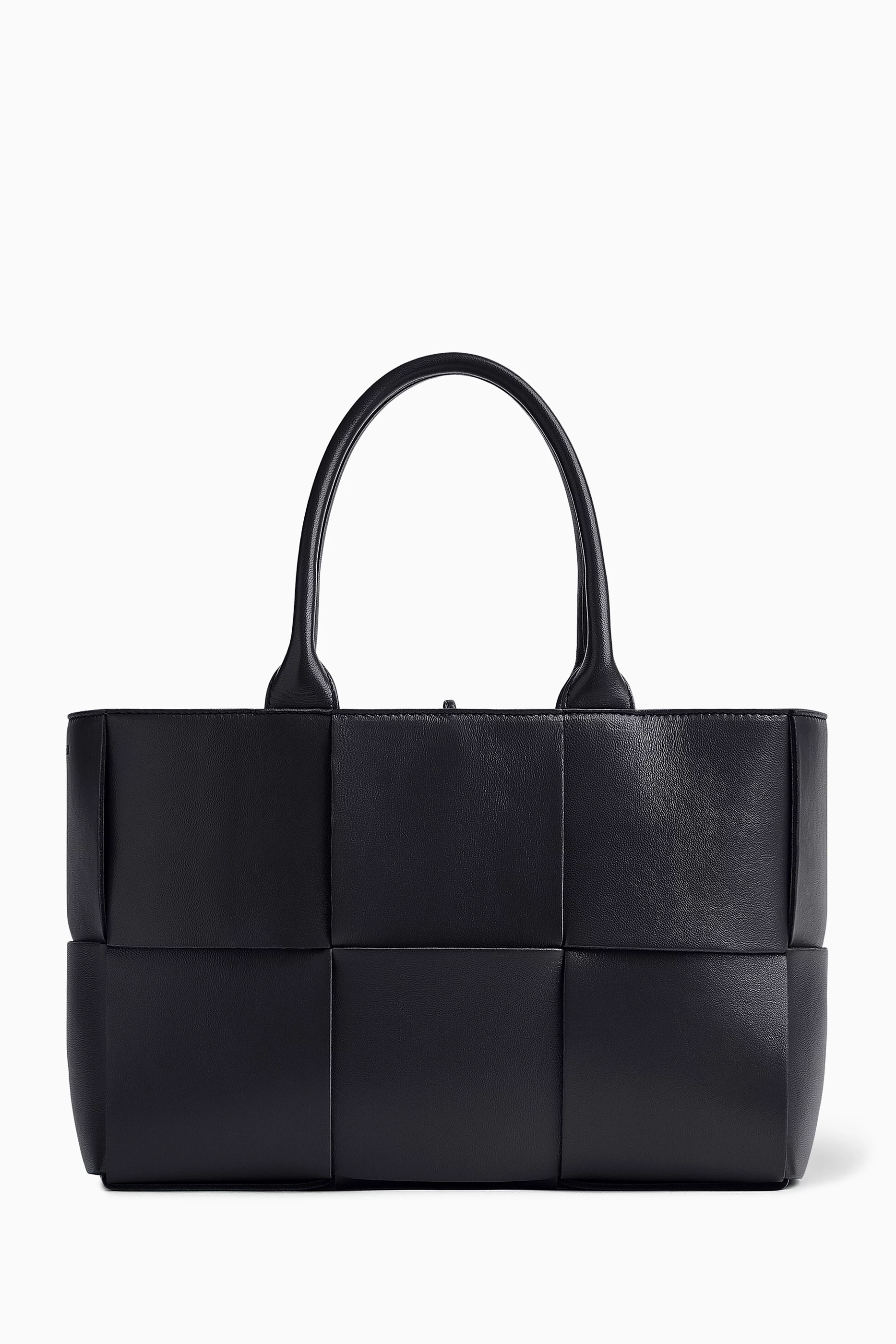 Buy Bottega Veneta Blue Small Arco Tote Bag in Intrecciato Leather For Women Online Ounass UAE