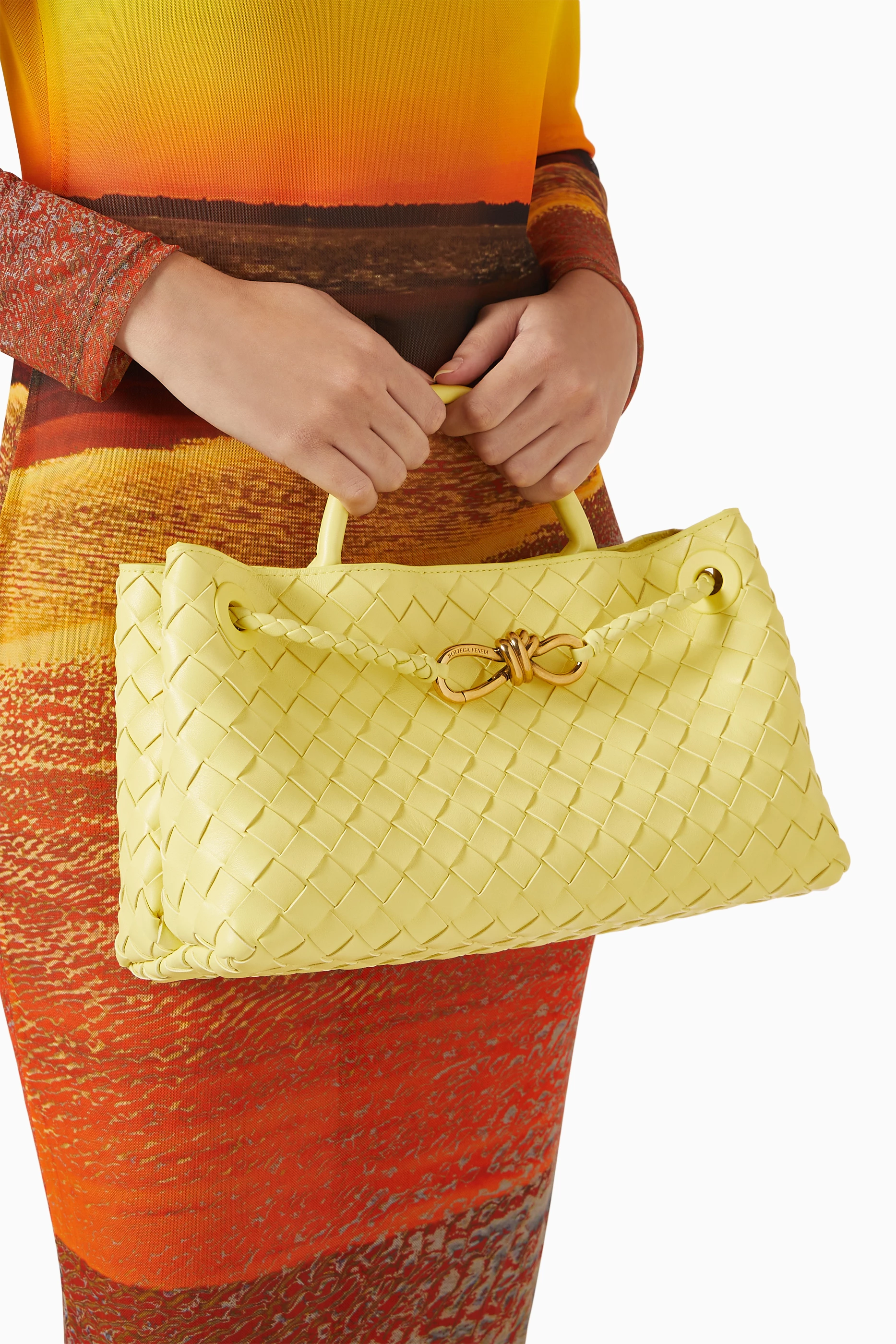 Yellow bottega veneta bag shop