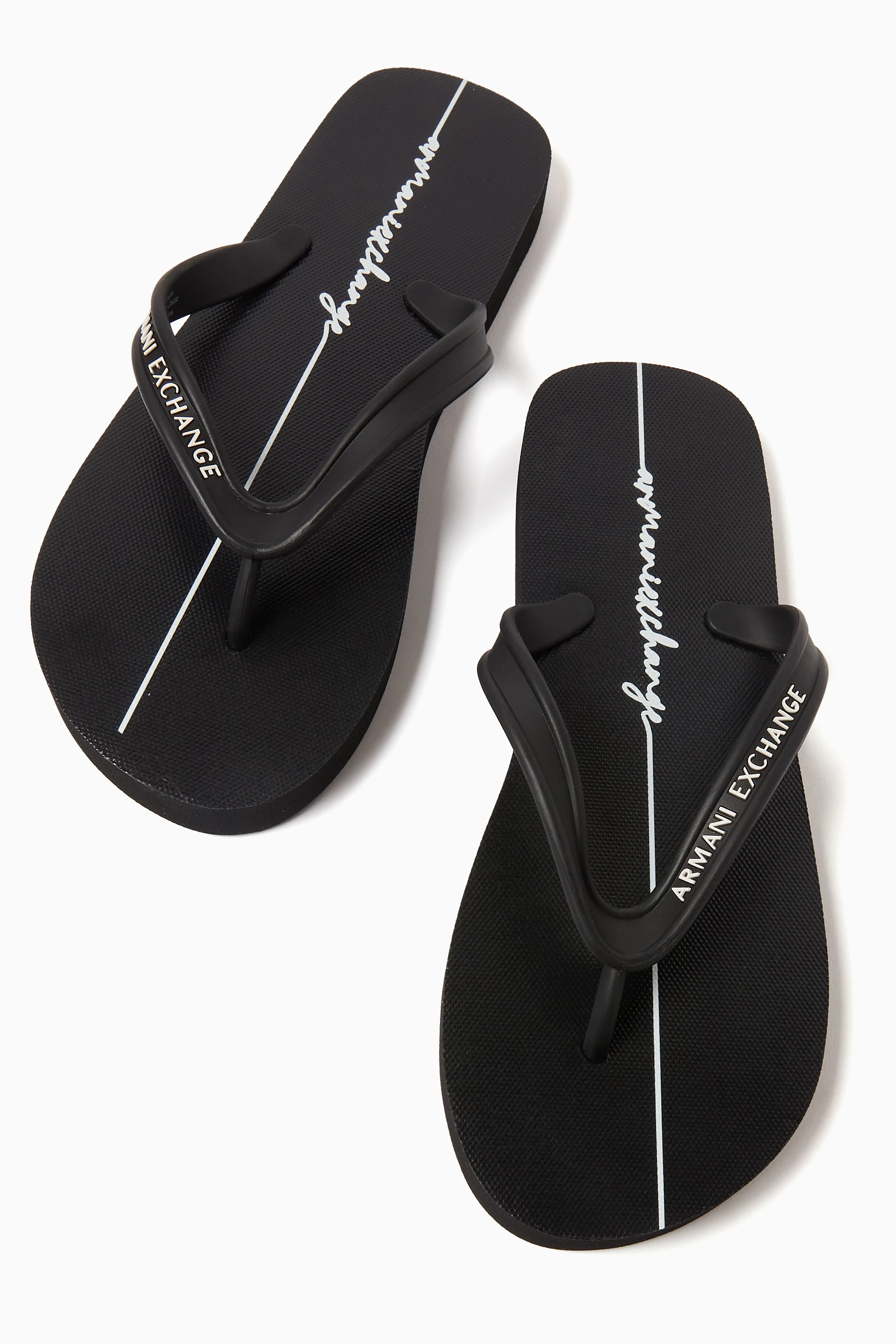 Armani exchange flip flops womens online