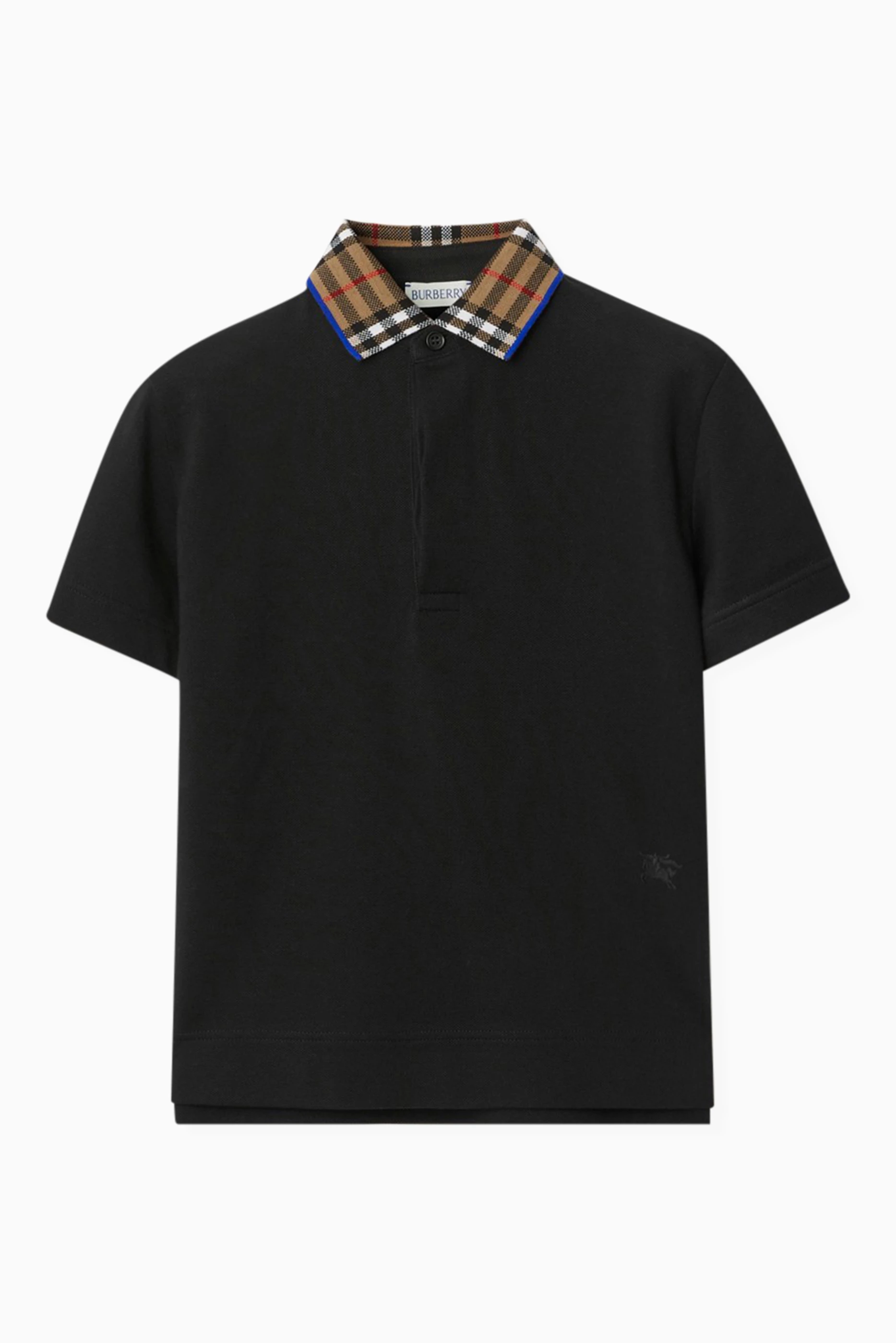 Burberry black check shirt deals