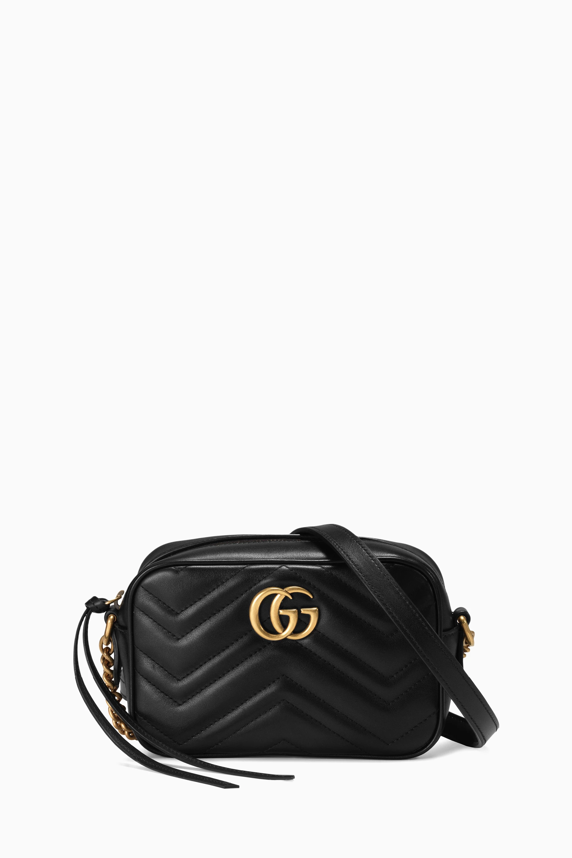 Buy Gucci Black Mini GG Marmont Camera Shoulder Bag in Matelasse Leather For Women Online Ounass UAE
