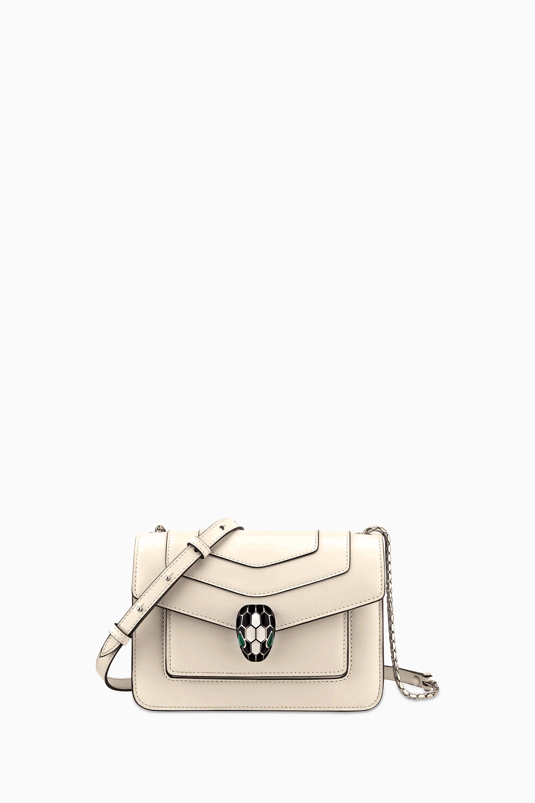Buy BVLGARI White Serpenti Forever Crossbody Bag in Calf Leather For Women Online Ounass UAE