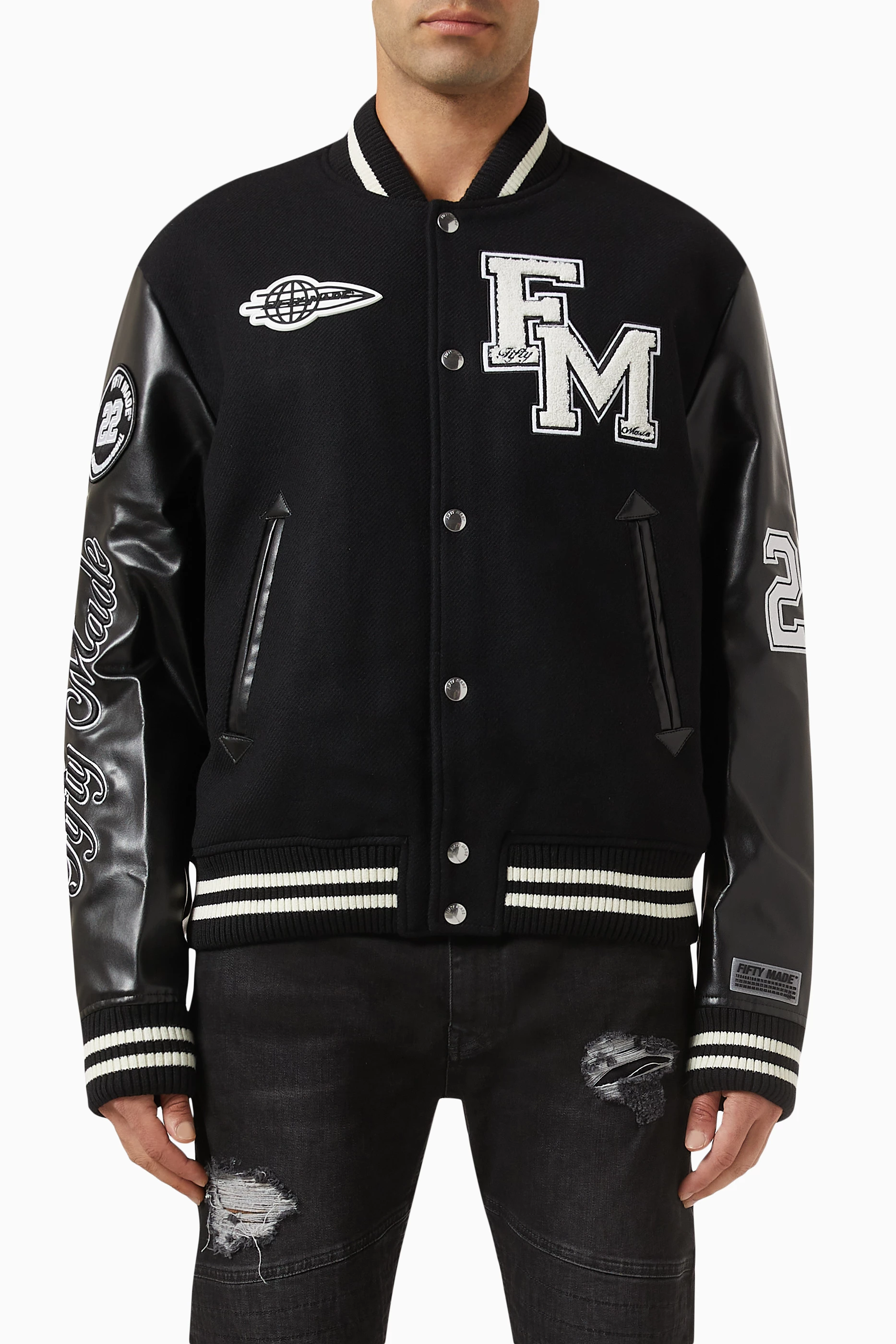 NOTFORMAD VARSITY しゃべれ JACKET スタジャン