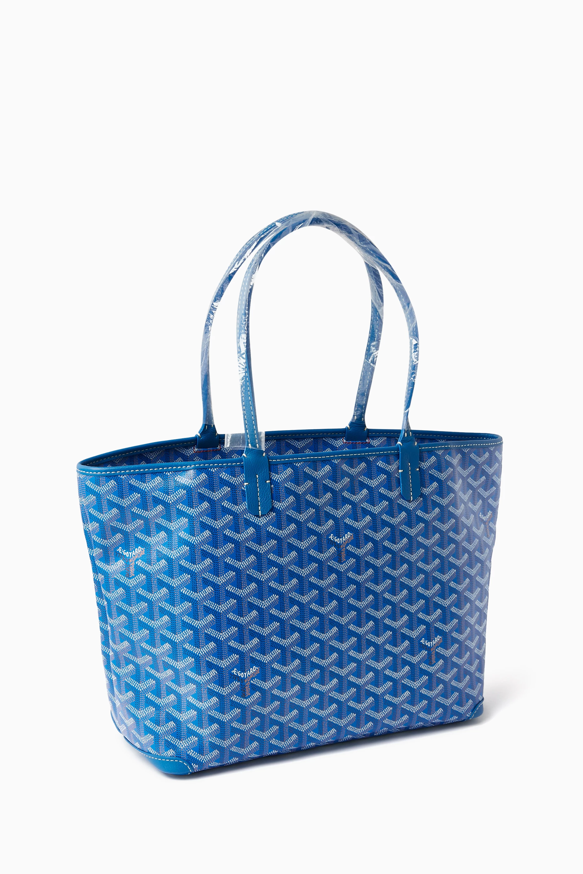 Buy Goyard Pre Loved Blue Unused Limited Edition Artois PM Tote Bag in Goyardine Fabric For UNISEX Online Ounass UAE