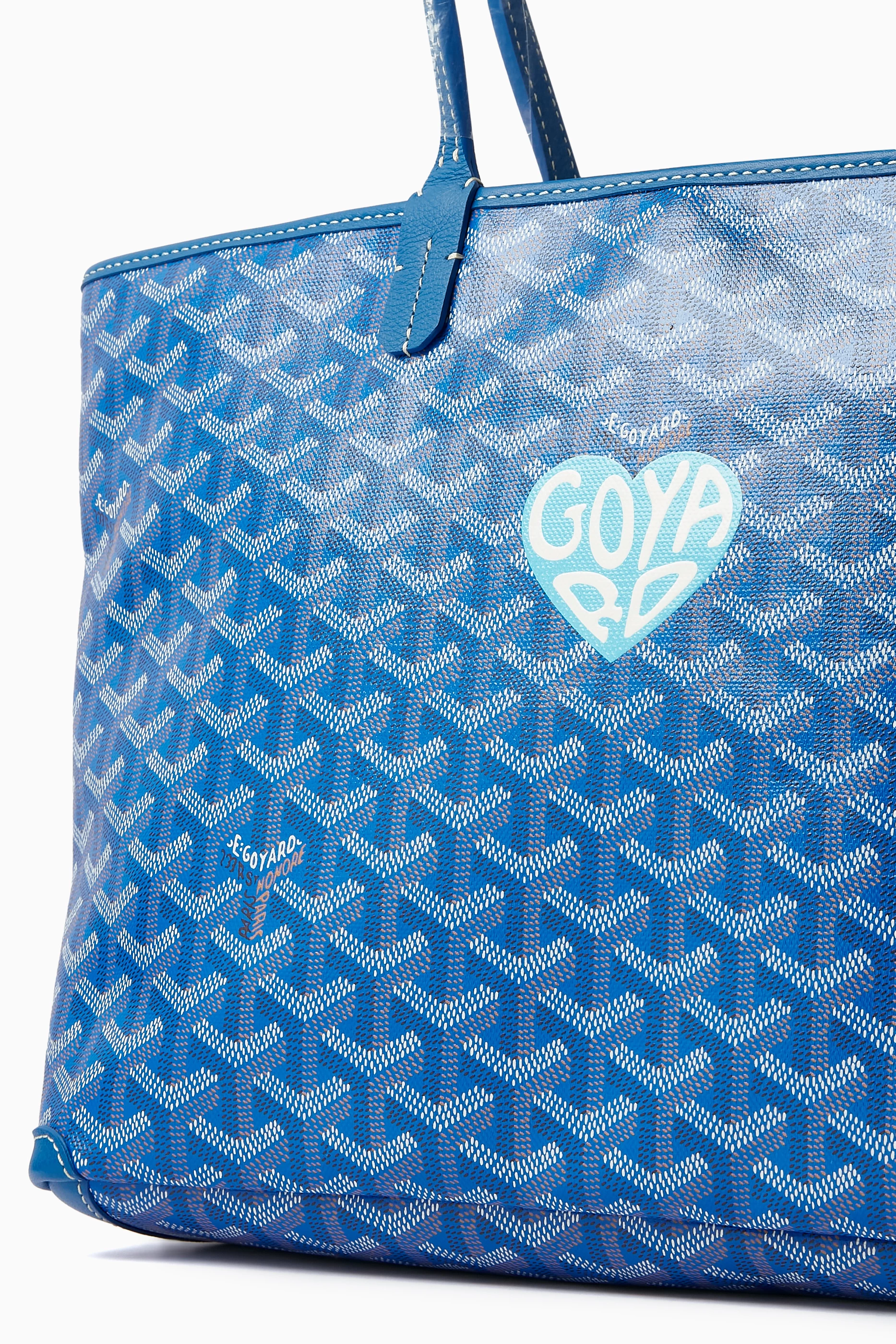 Buy Goyard Pre Loved Blue Unused Limited Edition Artois PM Tote Bag in Goyardine Fabric For UNISEX Online Ounass UAE