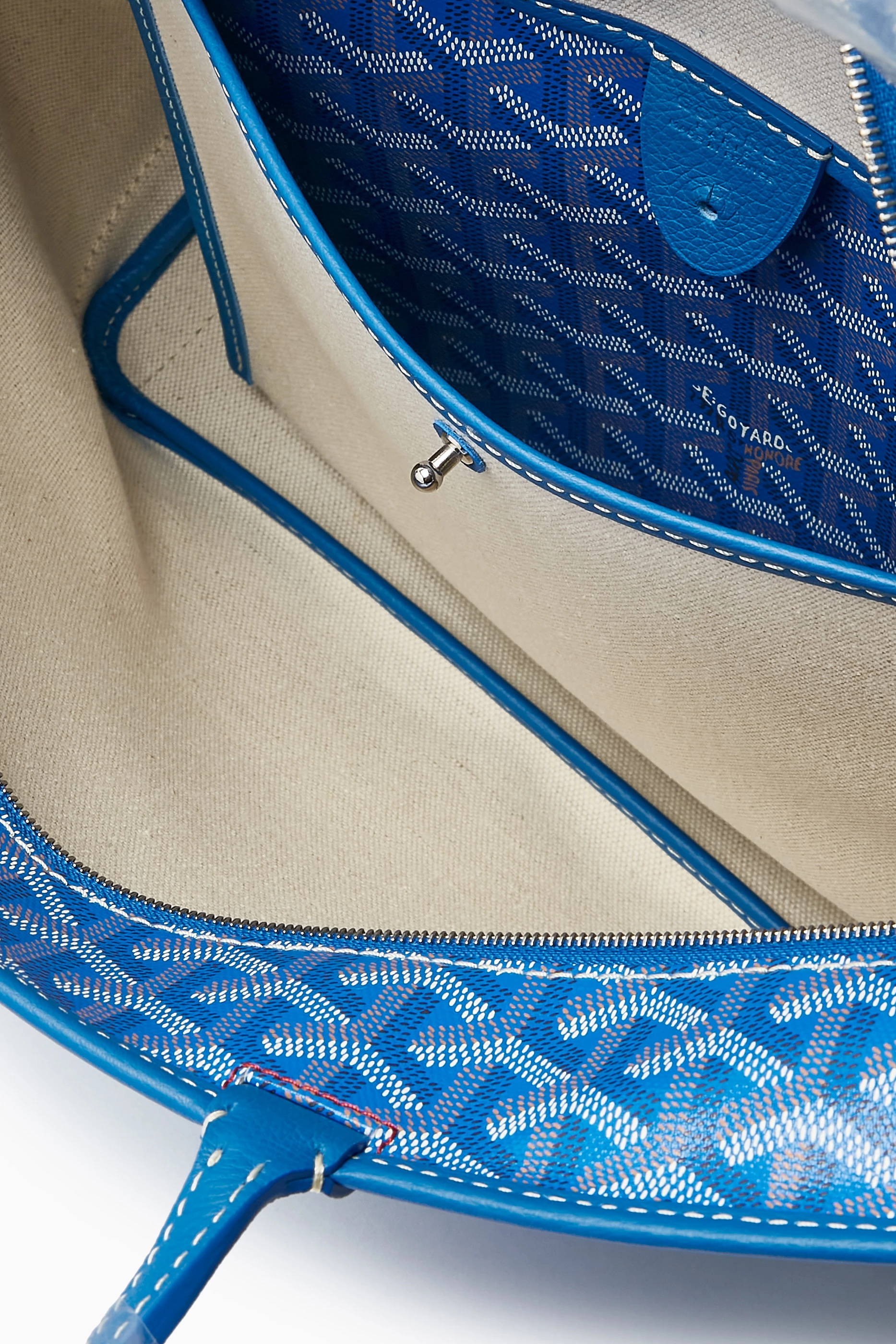 Buy Goyard Pre Loved Blue Unused Limited Edition Artois PM Tote Bag in Goyardine Fabric For UNISEX Online Ounass UAE