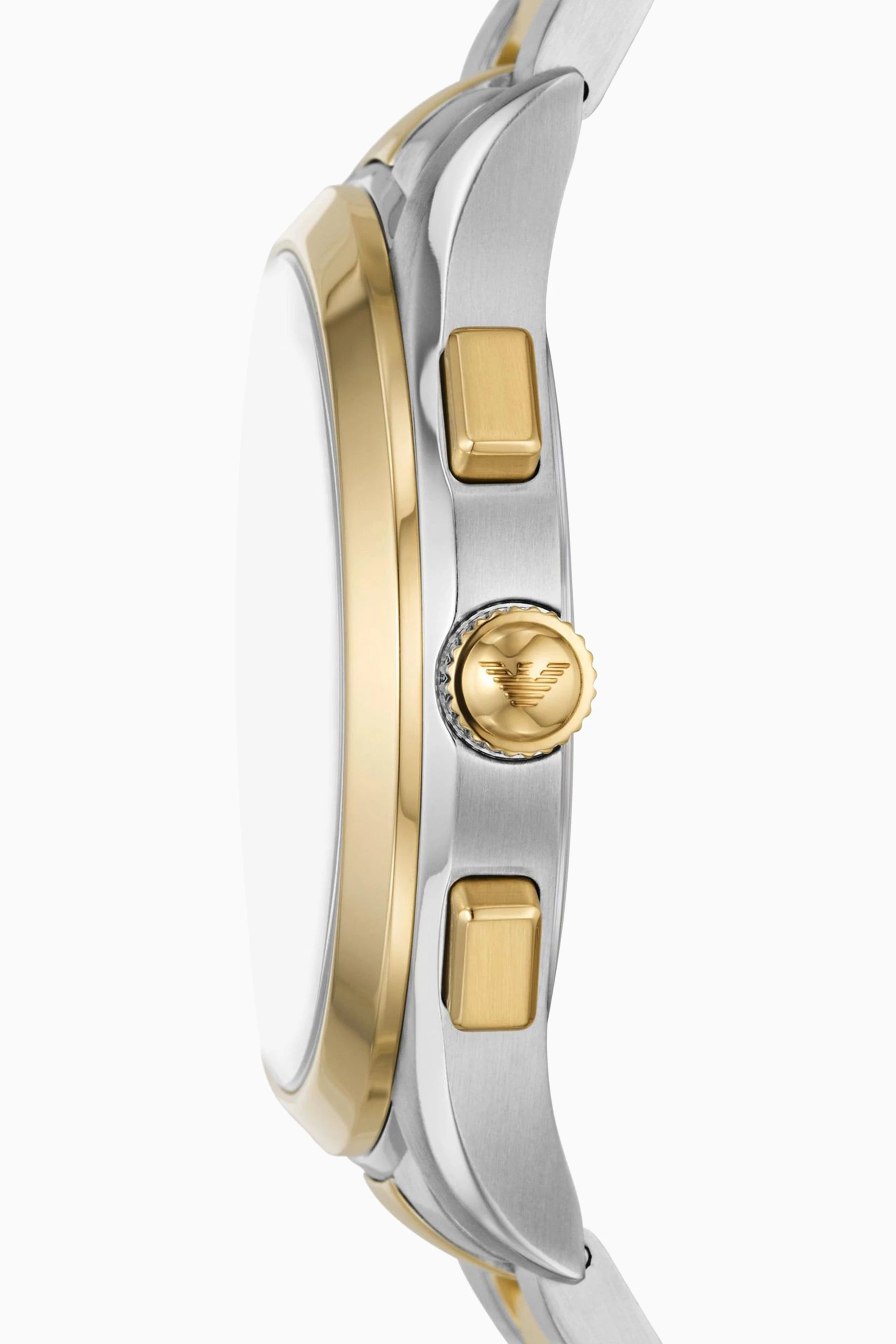 Buy Emporio Armani Gold Paolo Chrono Stainless Steel Watch