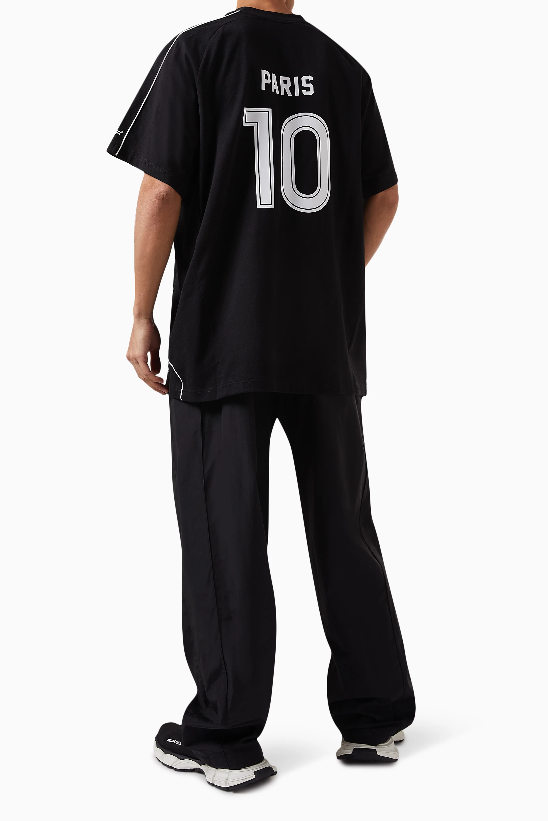 balenciaga paris soccer shirt サイズ1 Buy Balenciaga Pink Paris Soccer Oversized T-shirt in