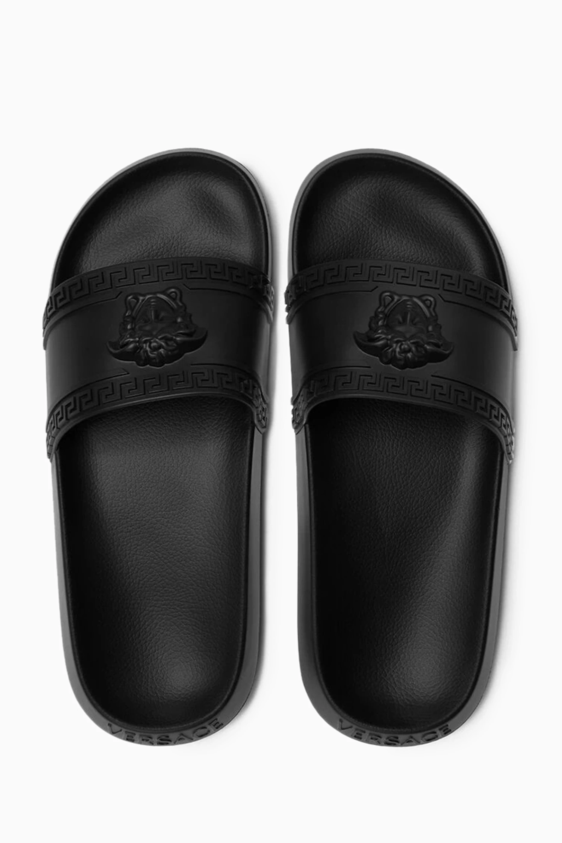 Buy Versace Black Medusa Palazzo Slides in Rubber For Men Online Ounass UAE