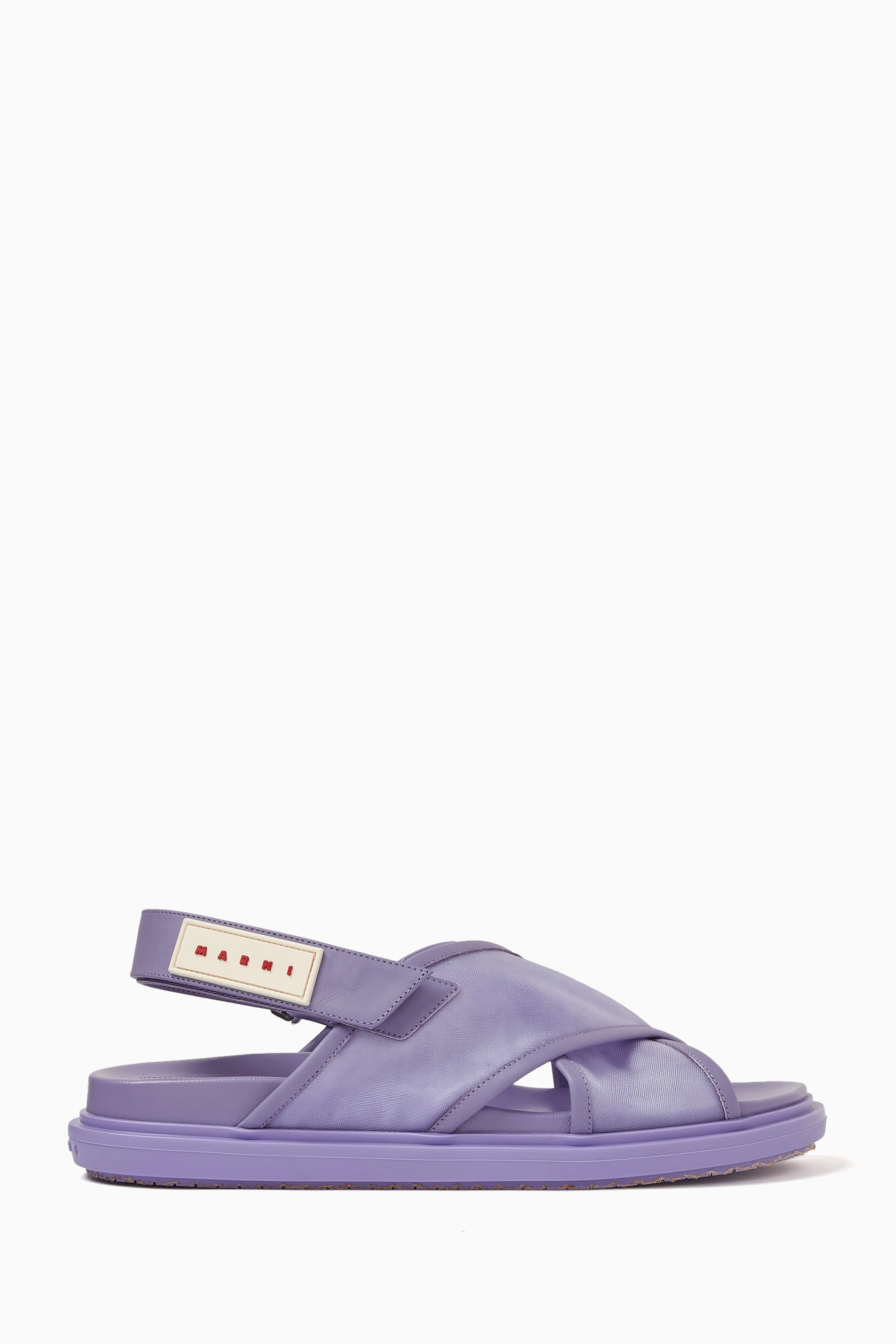 Buy Marni Multicolour Fussbett Crossover Sandals in Nylon For Women Online Ounass UAE