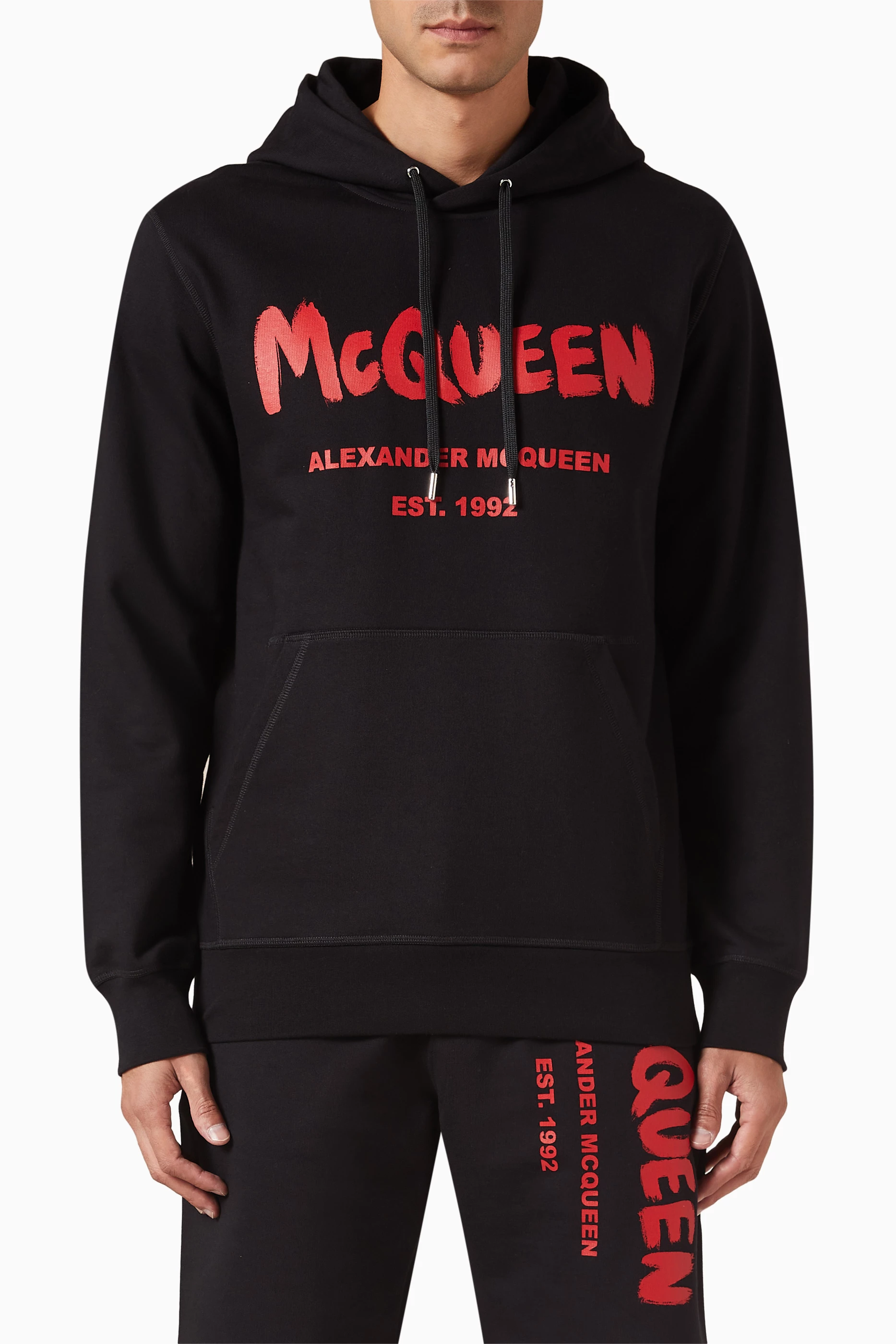 Alexander mcqueen red hoodie outlet