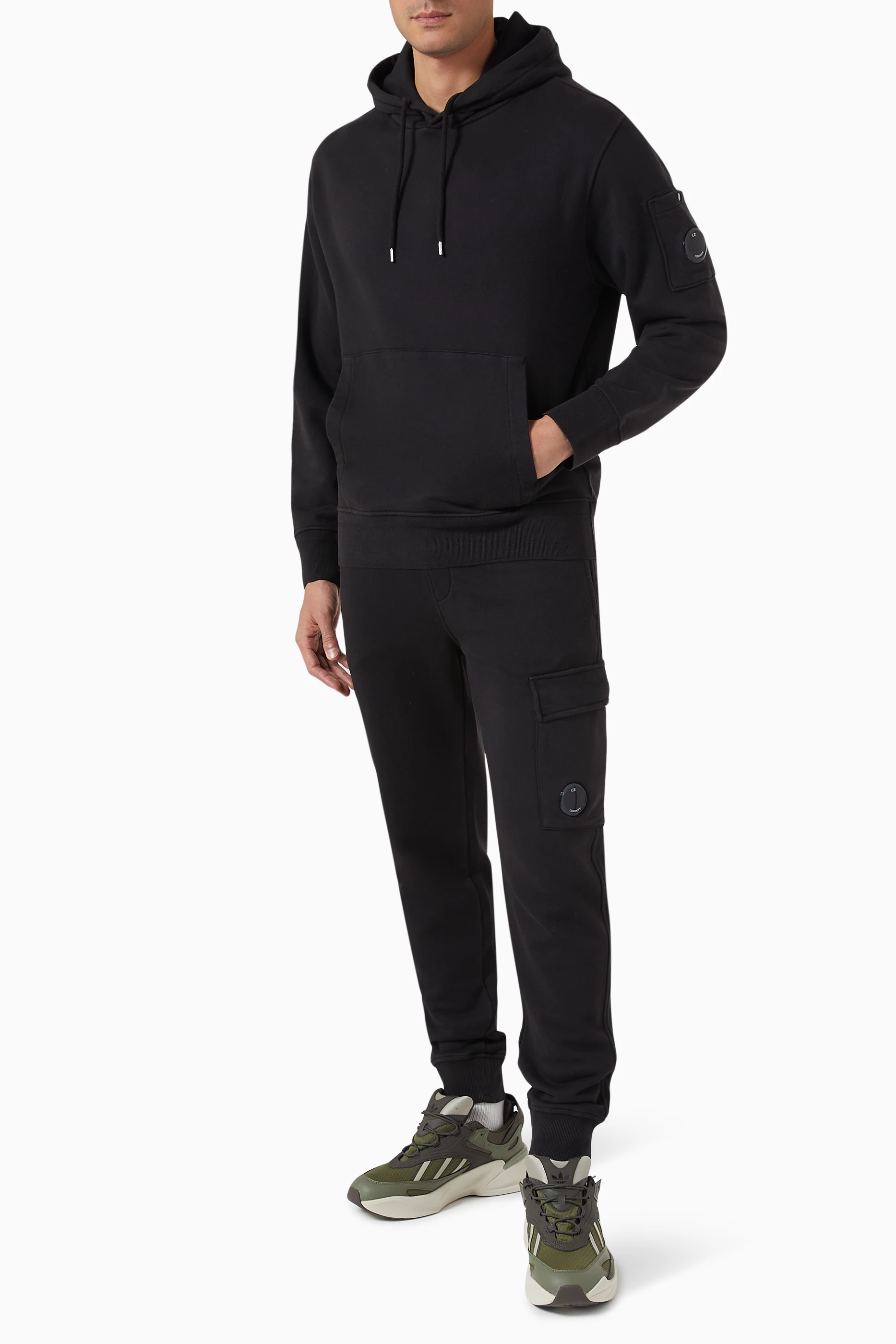 Black cp company tracksuit bottoms outlet