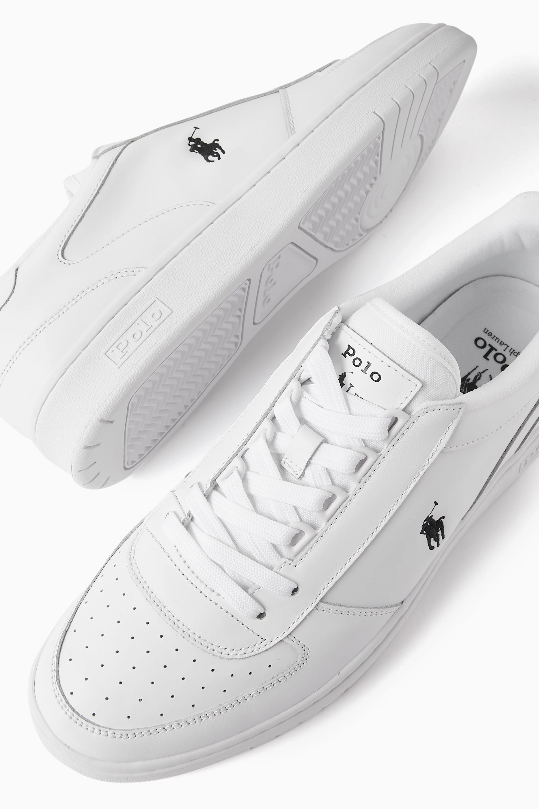 Buy Polo Ralph Lauren White Low top Sneakers in Leather For Men Online Ounass UAE
