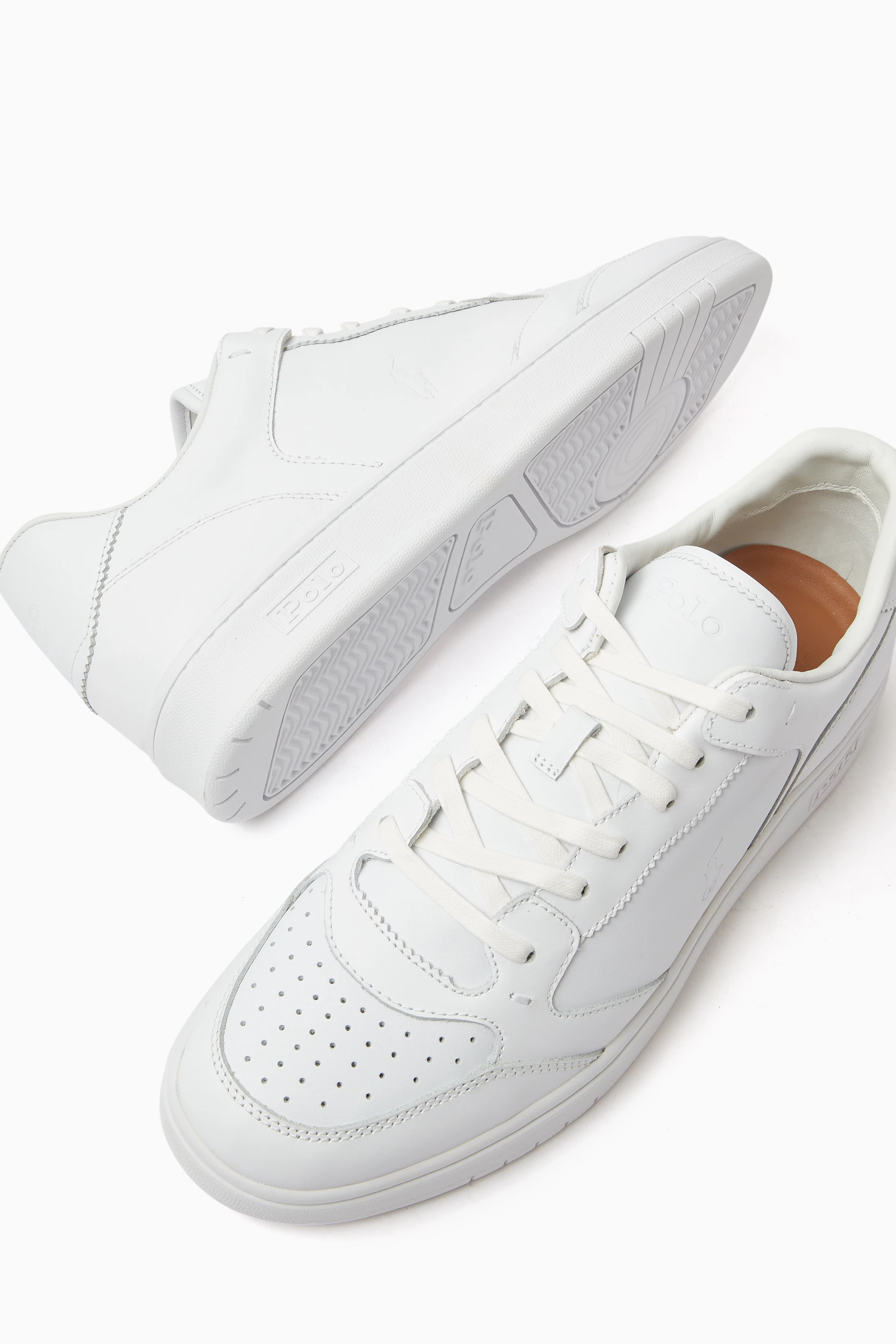 Polo ralph lauren white court 1 lux trainers shop