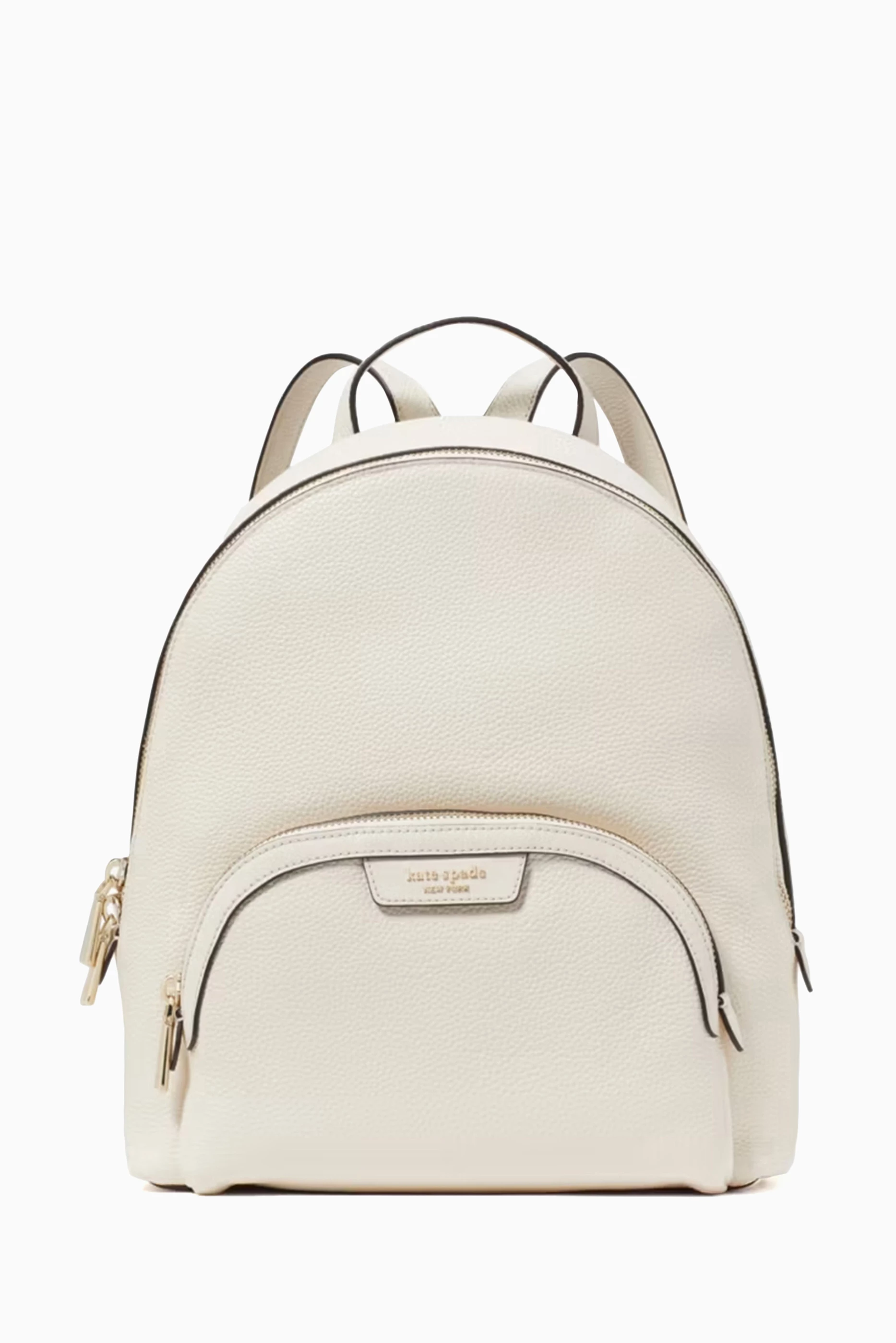 Buy Kate Spade New York White Medium Hudson Backpack in Pebbled Leather For Women Online Ounass UAE