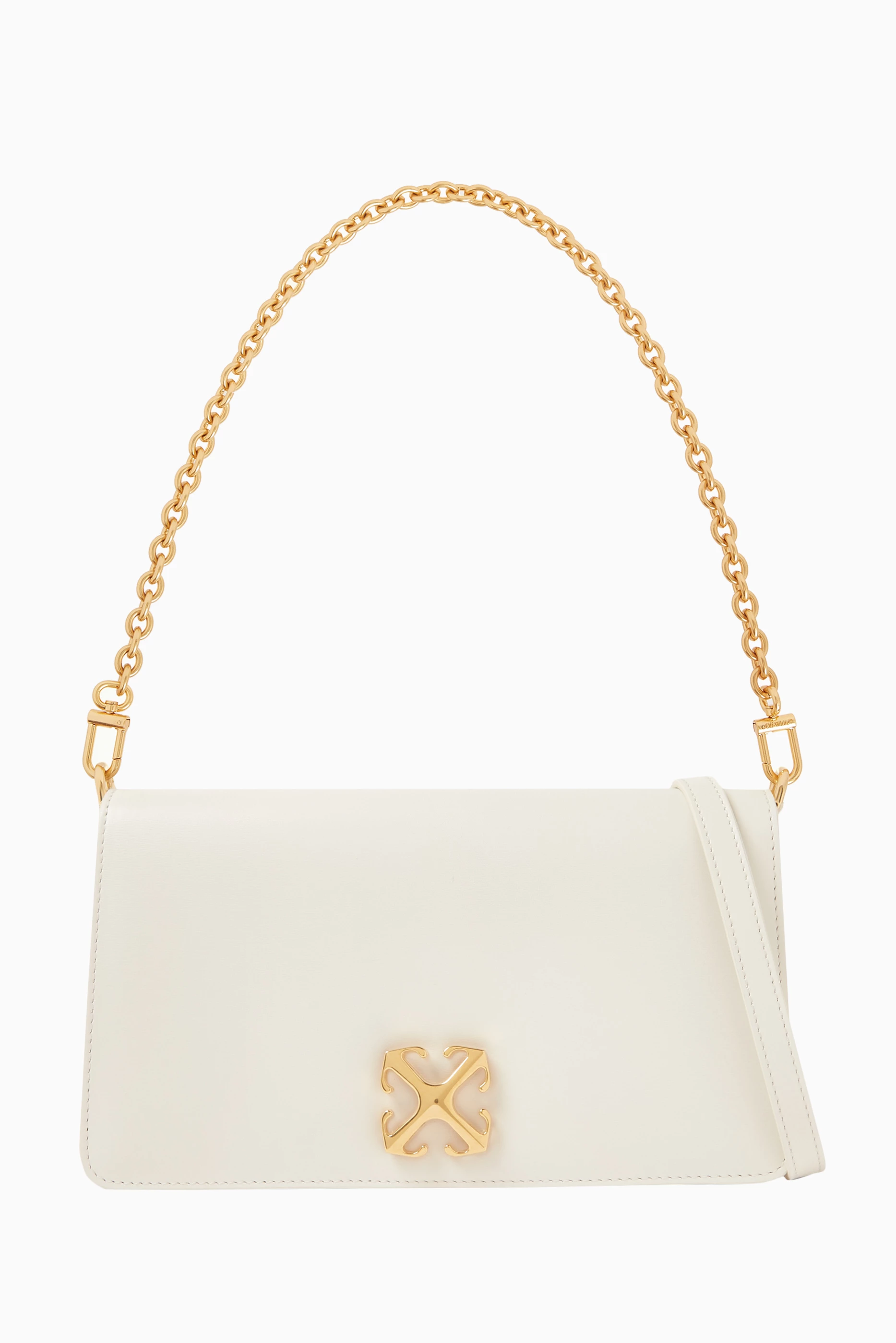 Buy Off White White Jitney 1.7 Shoulder Bag in Leather For Women Online Ounass UAE