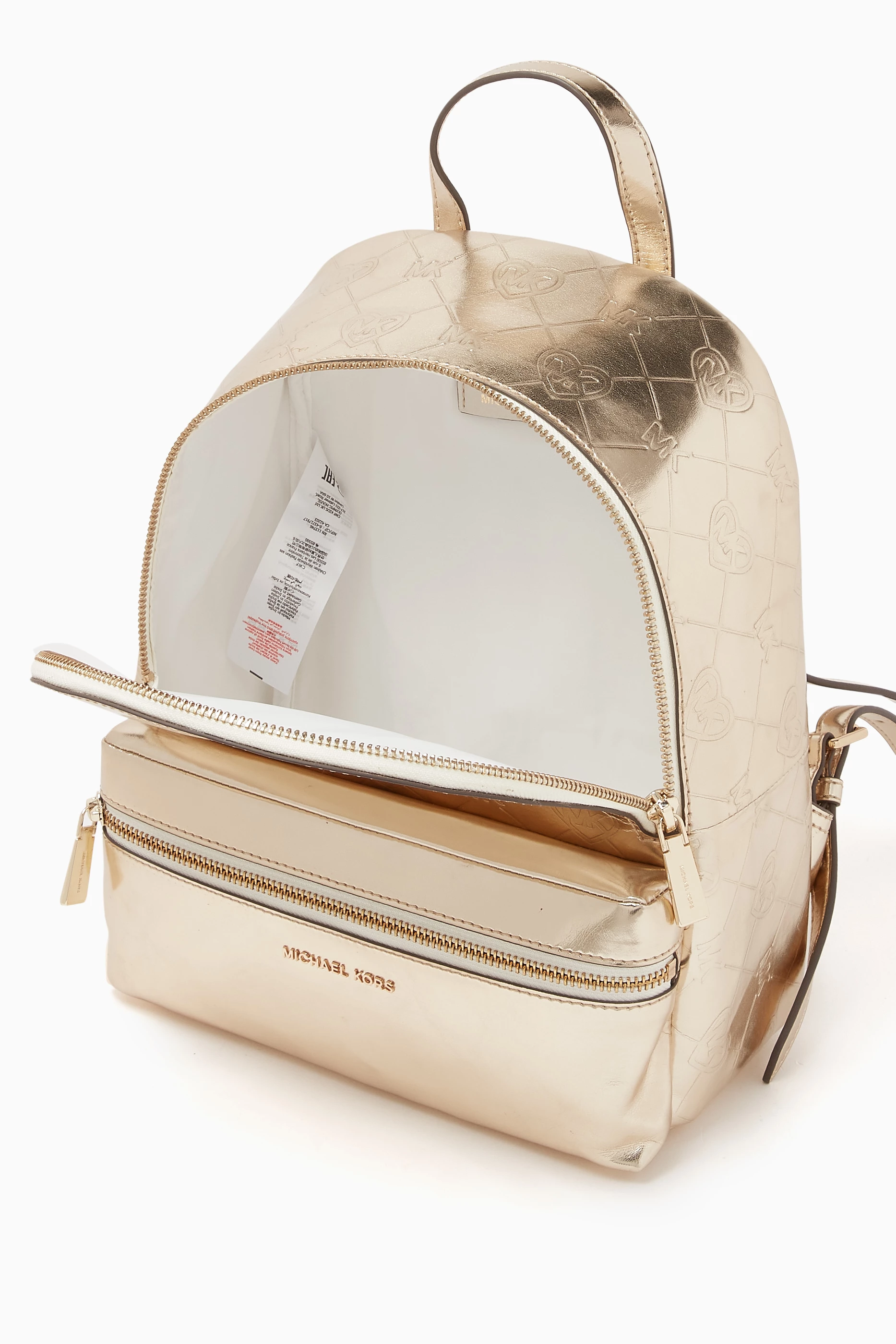 Buy Michael Kors Kids Gold Logo Backpack in Polyester For Girls Online Ounass UAE