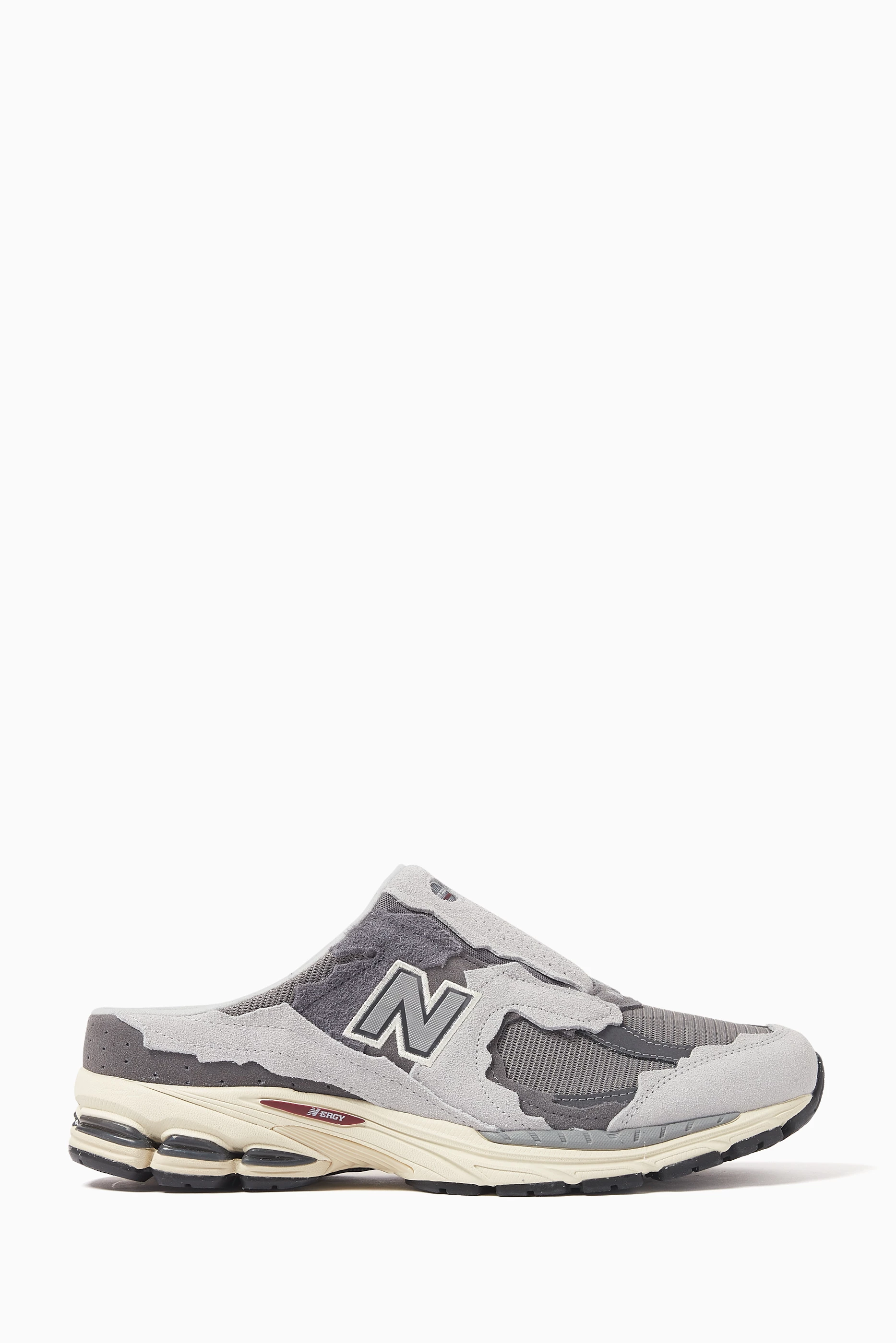 Buy New Balance Grey 2002 Mule Sneakers in Suede Mesh For Men Online Ounass UAE
