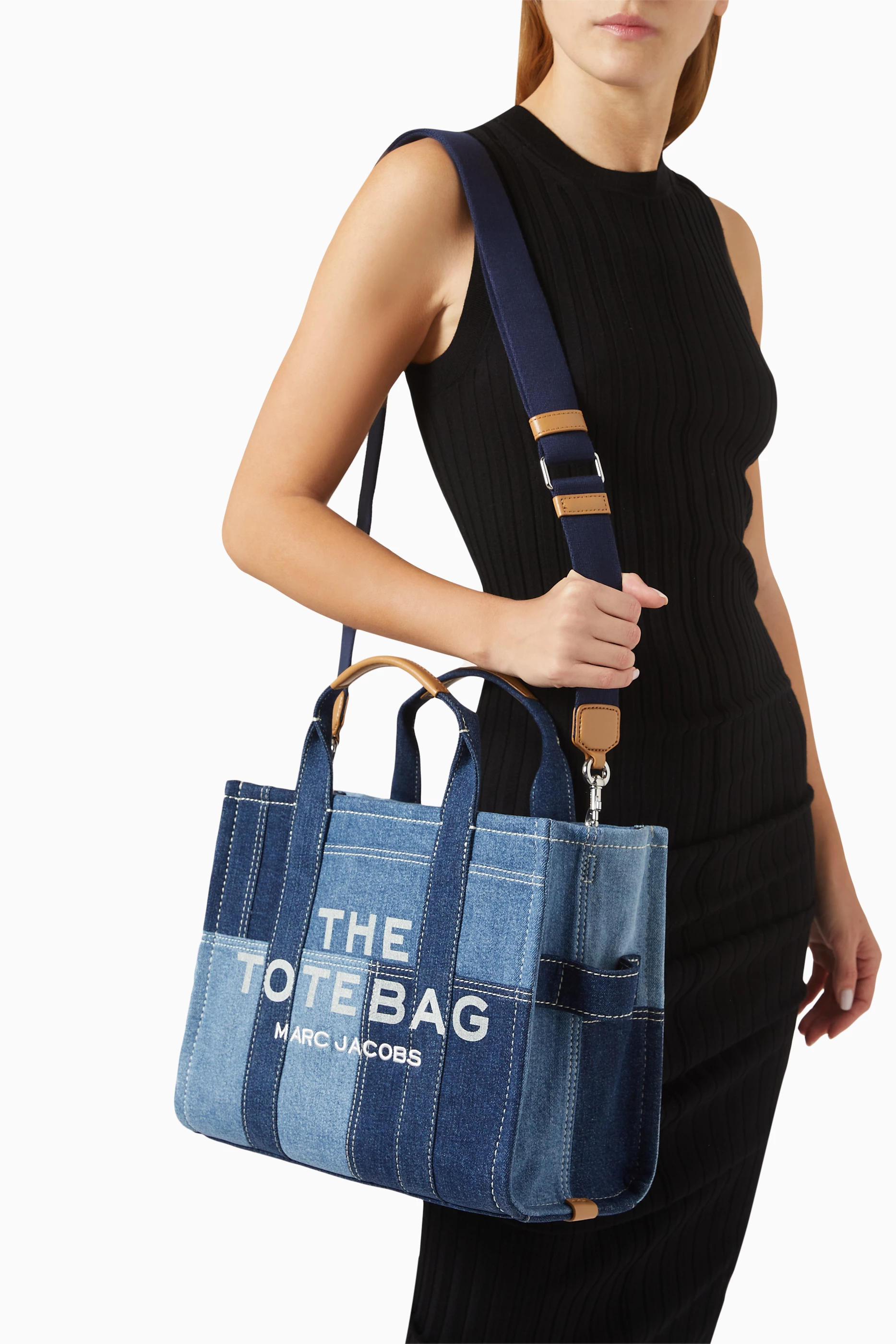 トートバッグ The Medium Tote - Marc Jacobs - Cotton - Blue Amazon.com: Marc Jacobs The Canvas Medium Tote Bag, Spring